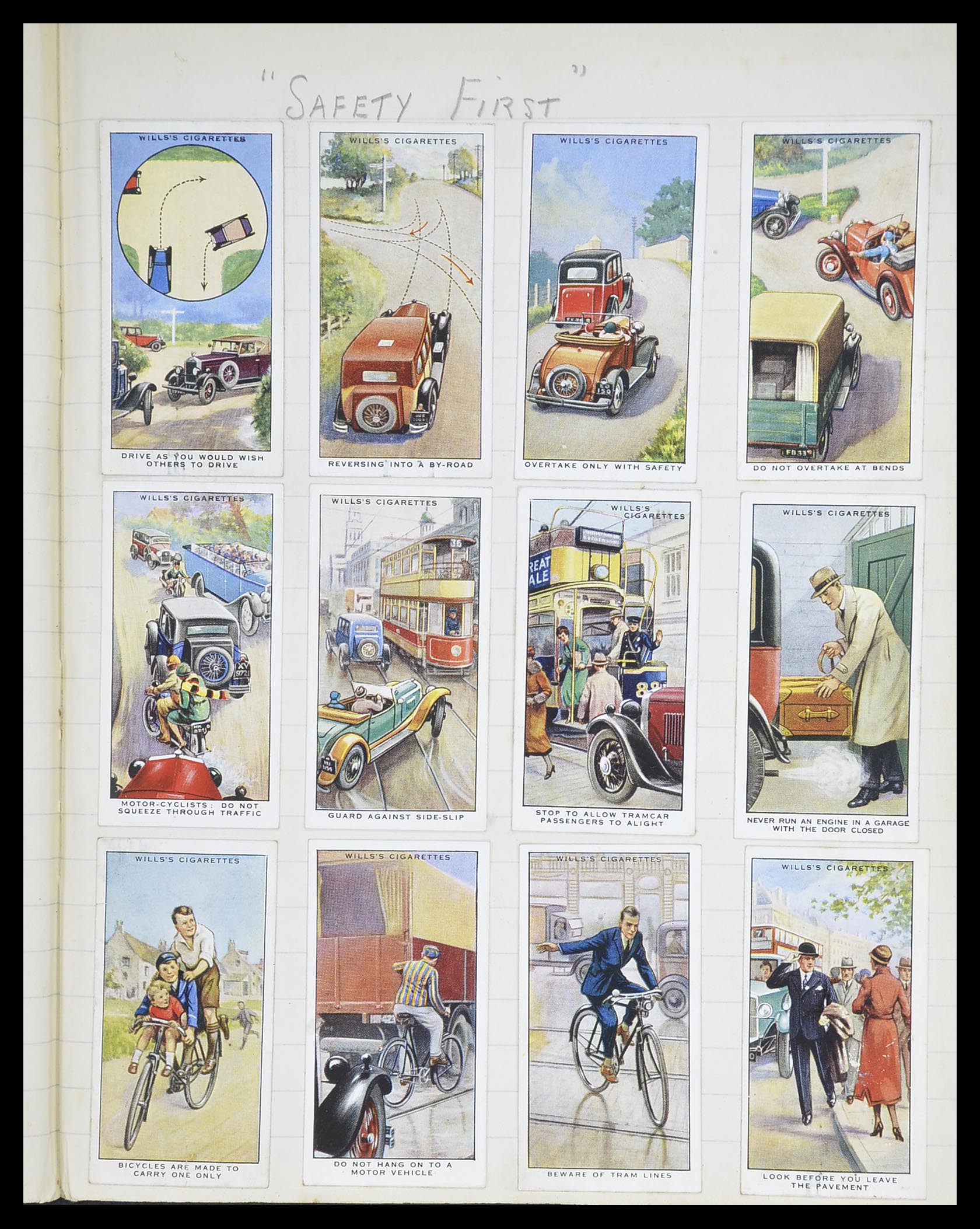 33444 043 - Postzegelverzameling 33444 Engeland sigarettenkaarten.