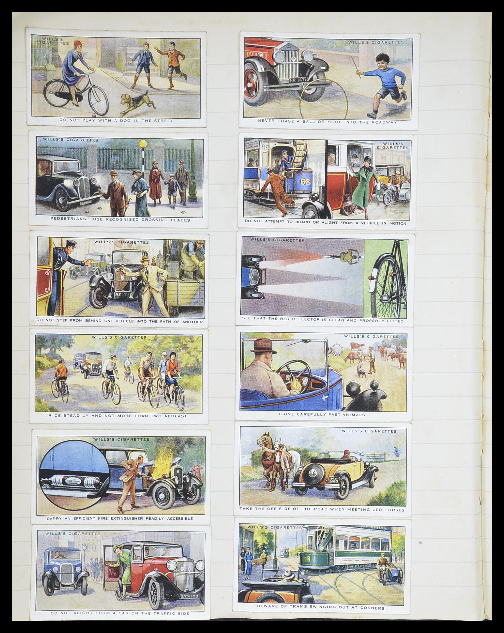 33444 044 - Postzegelverzameling 33444 Engeland sigarettenkaarten.