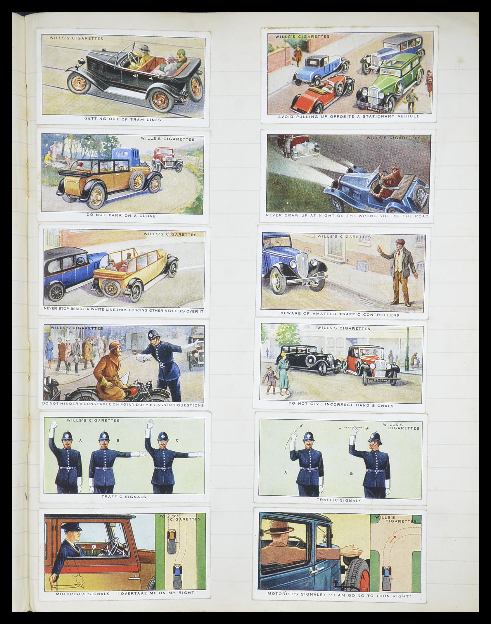33444 045 - Postzegelverzameling 33444 Engeland sigarettenkaarten.