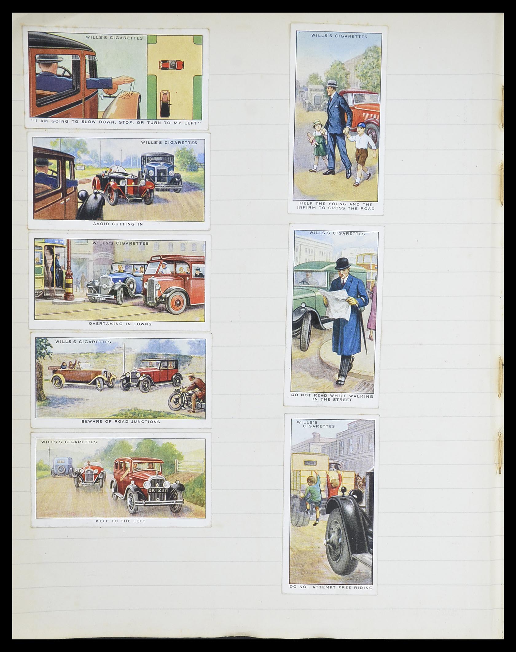 33444 046 - Postzegelverzameling 33444 Engeland sigarettenkaarten.