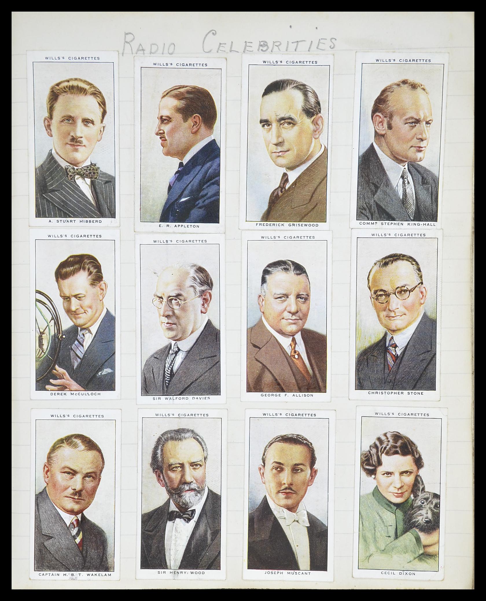 33444 047 - Postzegelverzameling 33444 Engeland sigarettenkaarten.