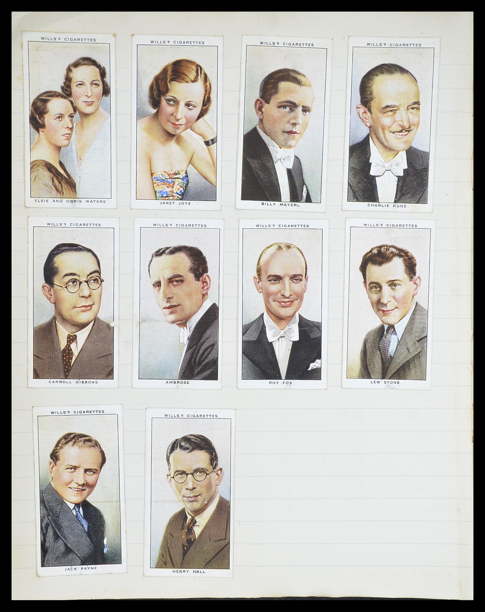 33444 050 - Postzegelverzameling 33444 Engeland sigarettenkaarten.