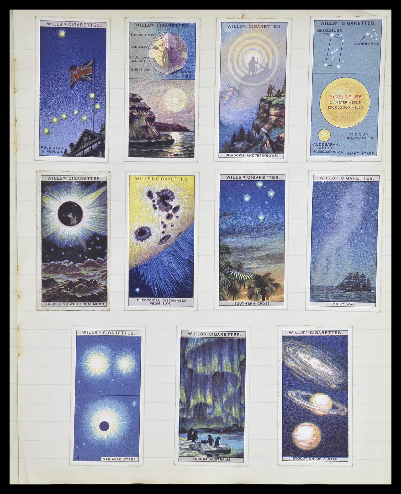 33444 069 - Postzegelverzameling 33444 Engeland sigarettenkaarten.