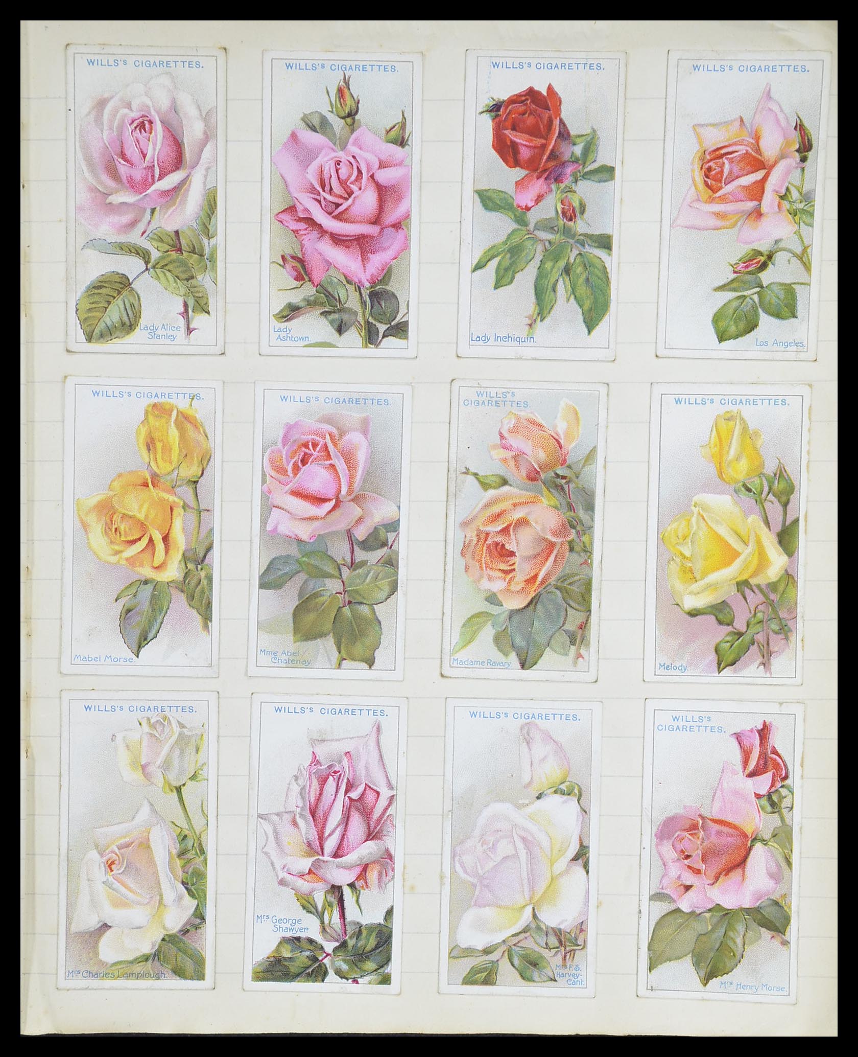 33444 073 - Postzegelverzameling 33444 Engeland sigarettenkaarten.