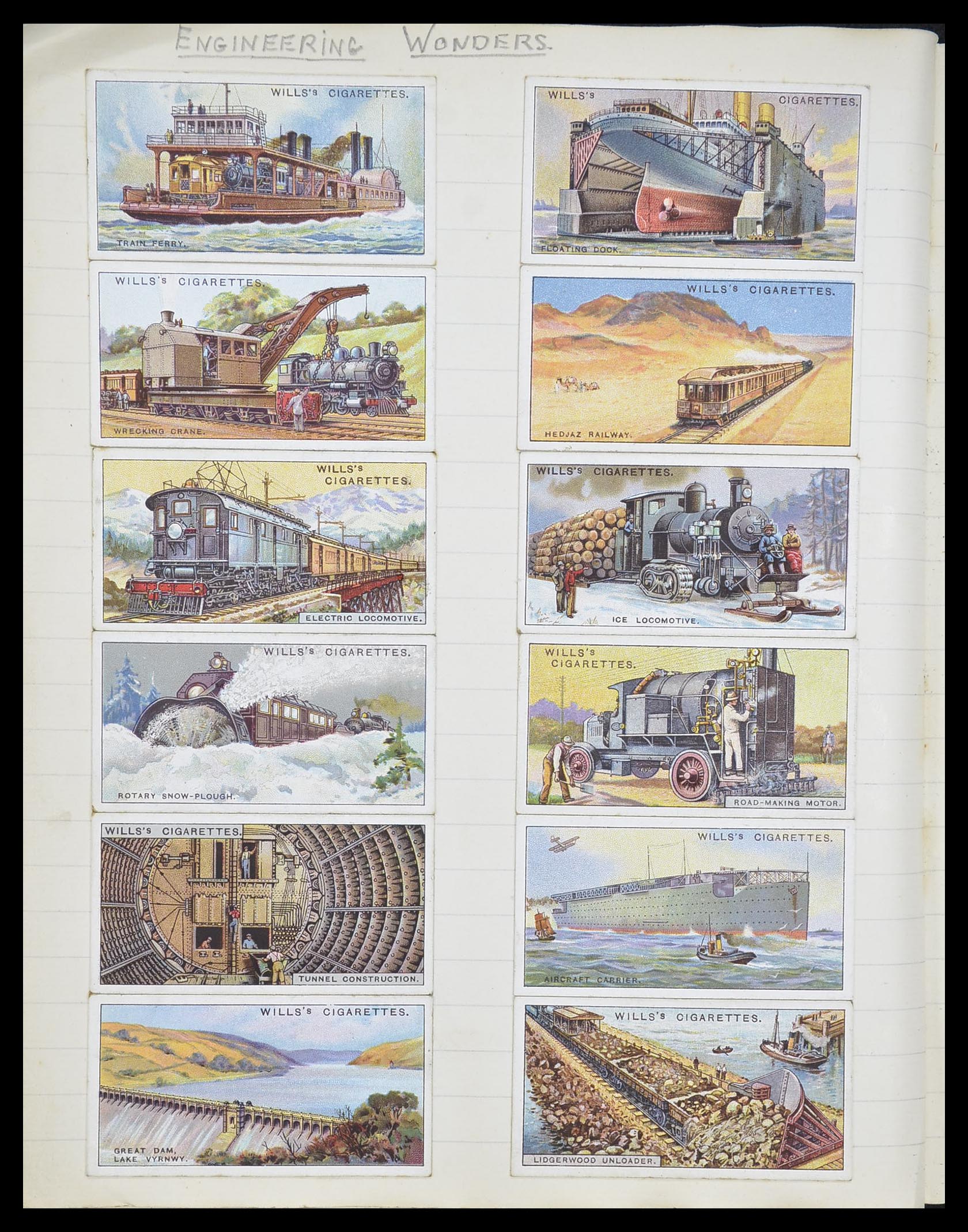 33444 096 - Stamp collection 33444 Great Britain cigarette cards.