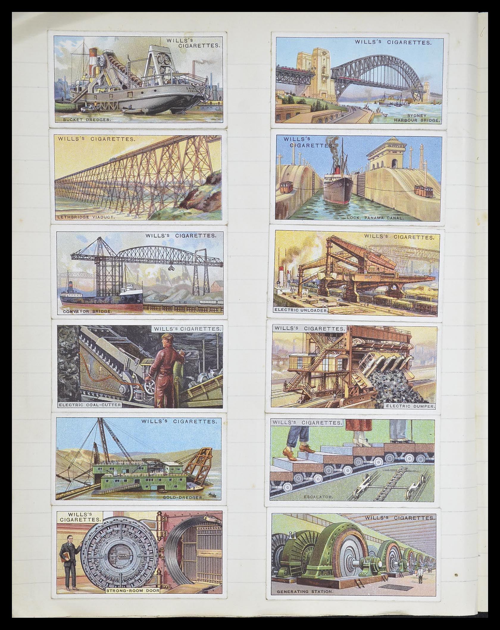 33444 098 - Postzegelverzameling 33444 Engeland sigarettenkaarten.