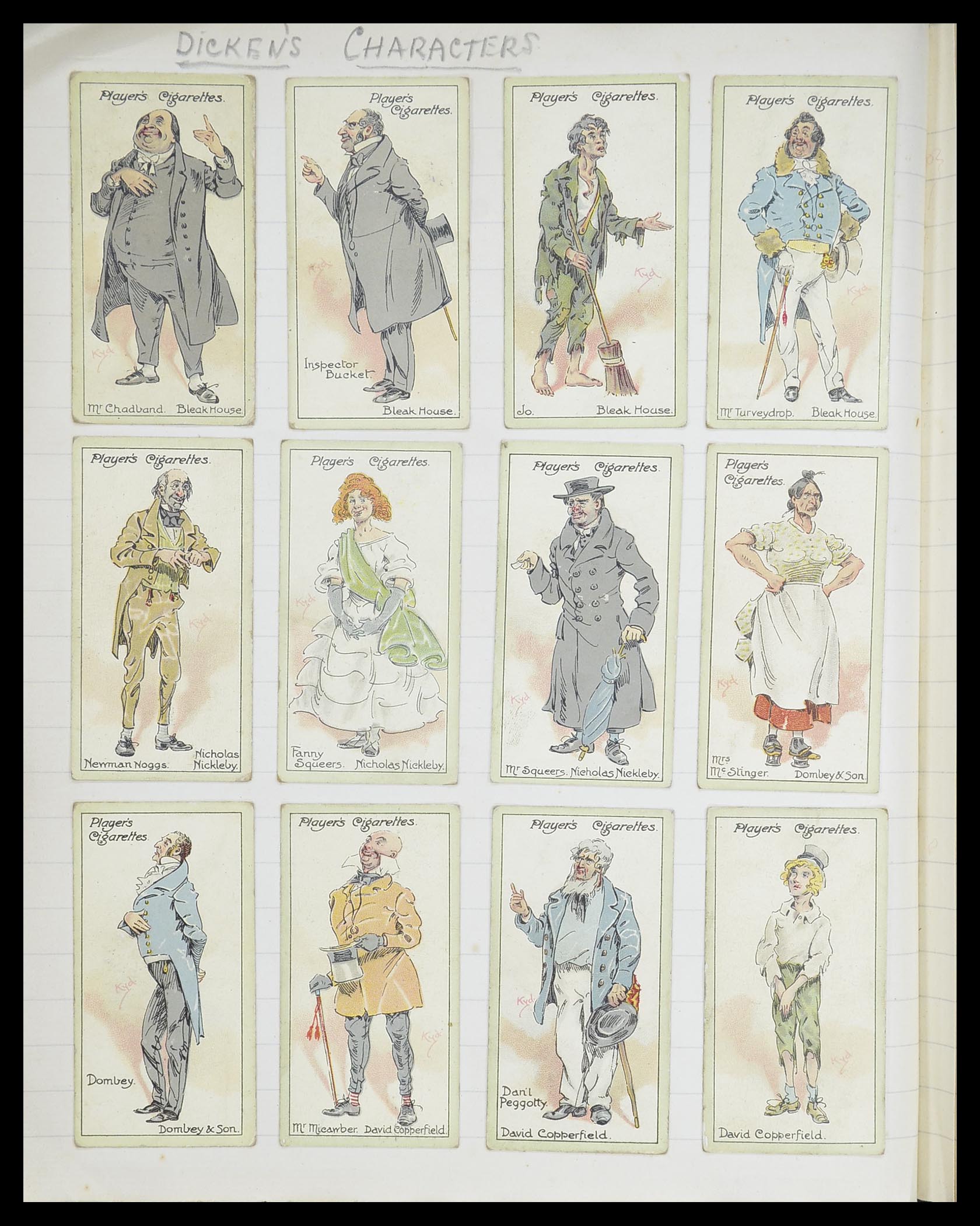 33444 100 - Stamp collection 33444 Great Britain cigarette cards.