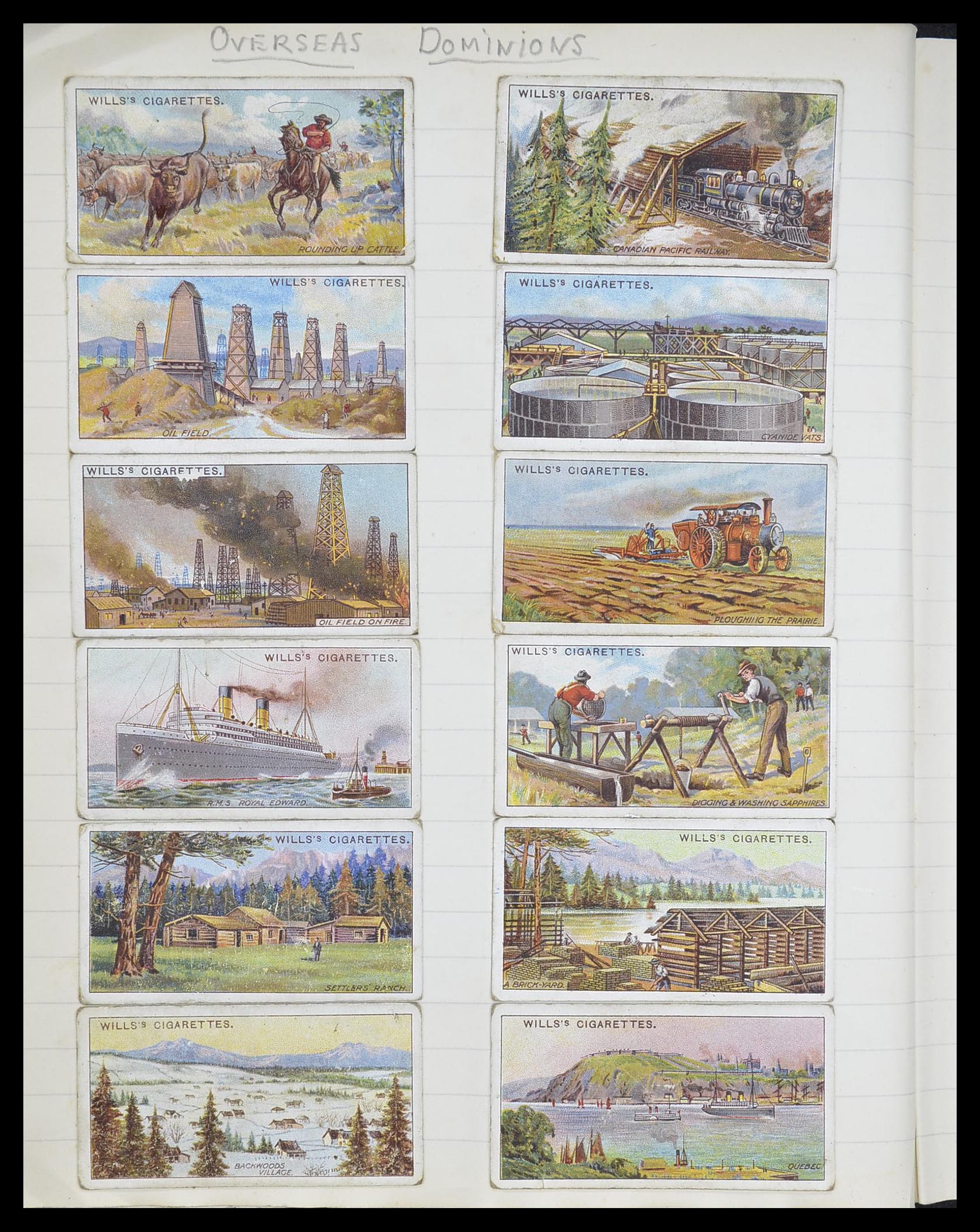 33444 108 - Stamp collection 33444 Great Britain cigarette cards.