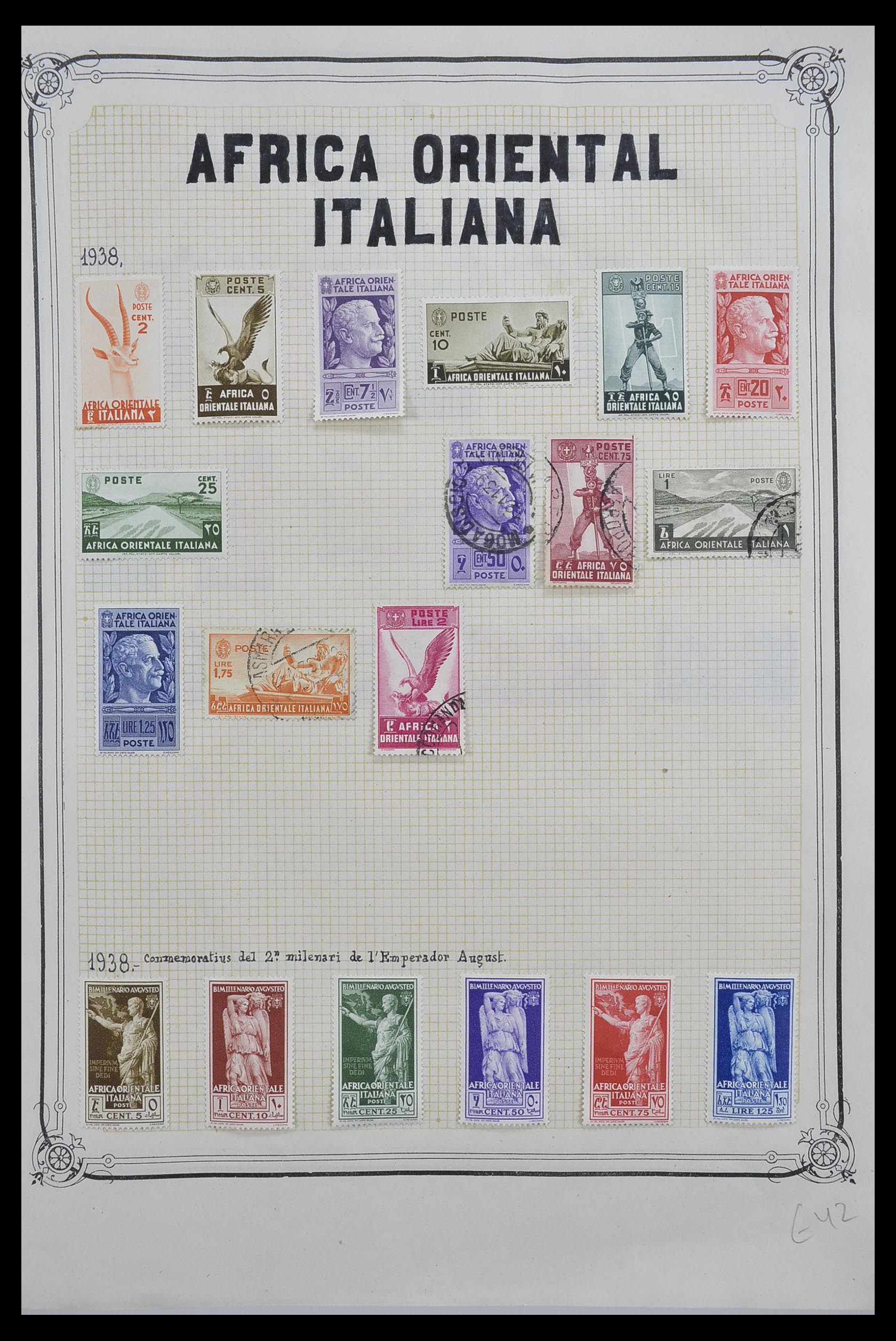 33445 003 - Postzegelverzameling 33445 Italiaanse koloniën 1893-1959.