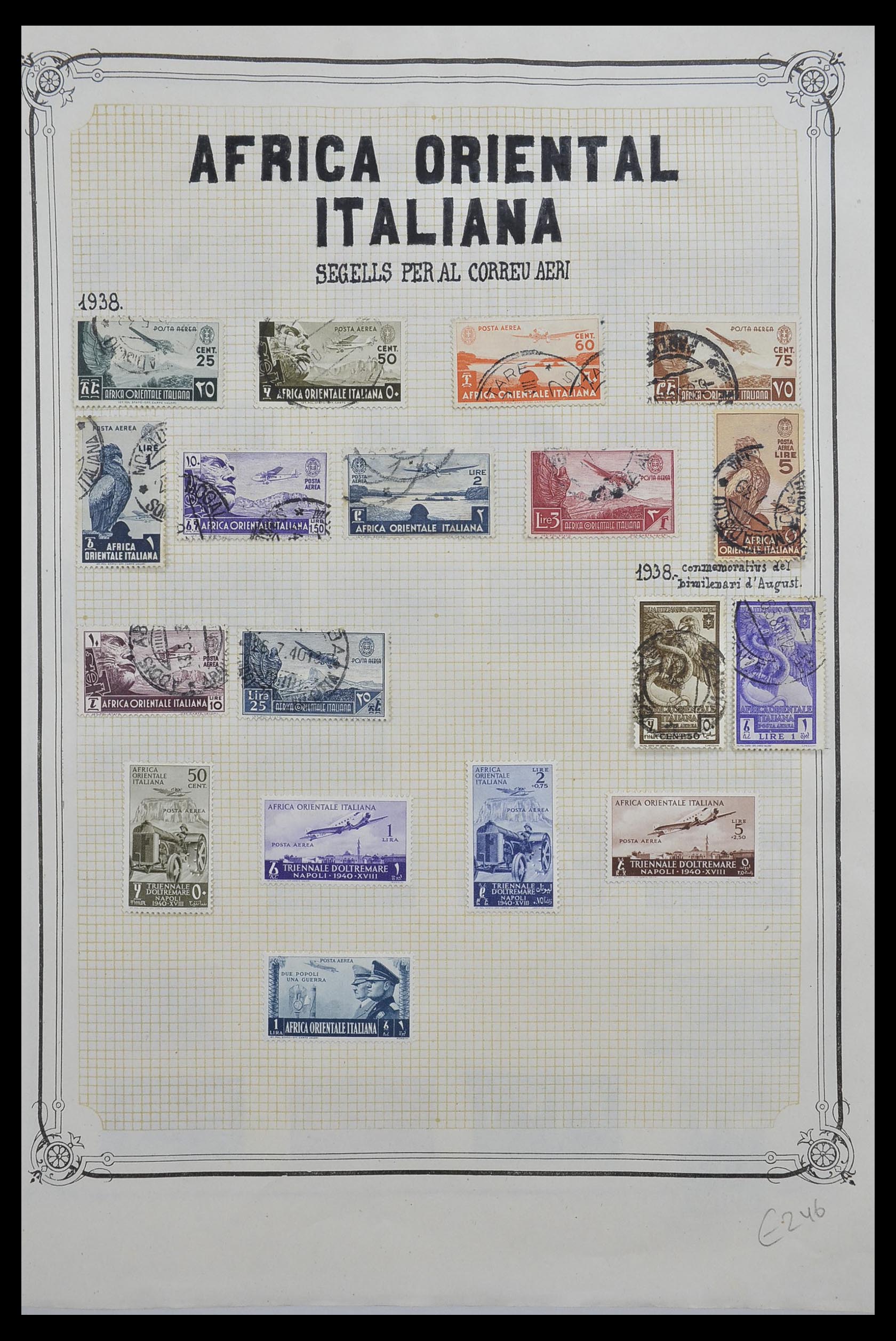33445 005 - Postzegelverzameling 33445 Italiaanse koloniën 1893-1959.