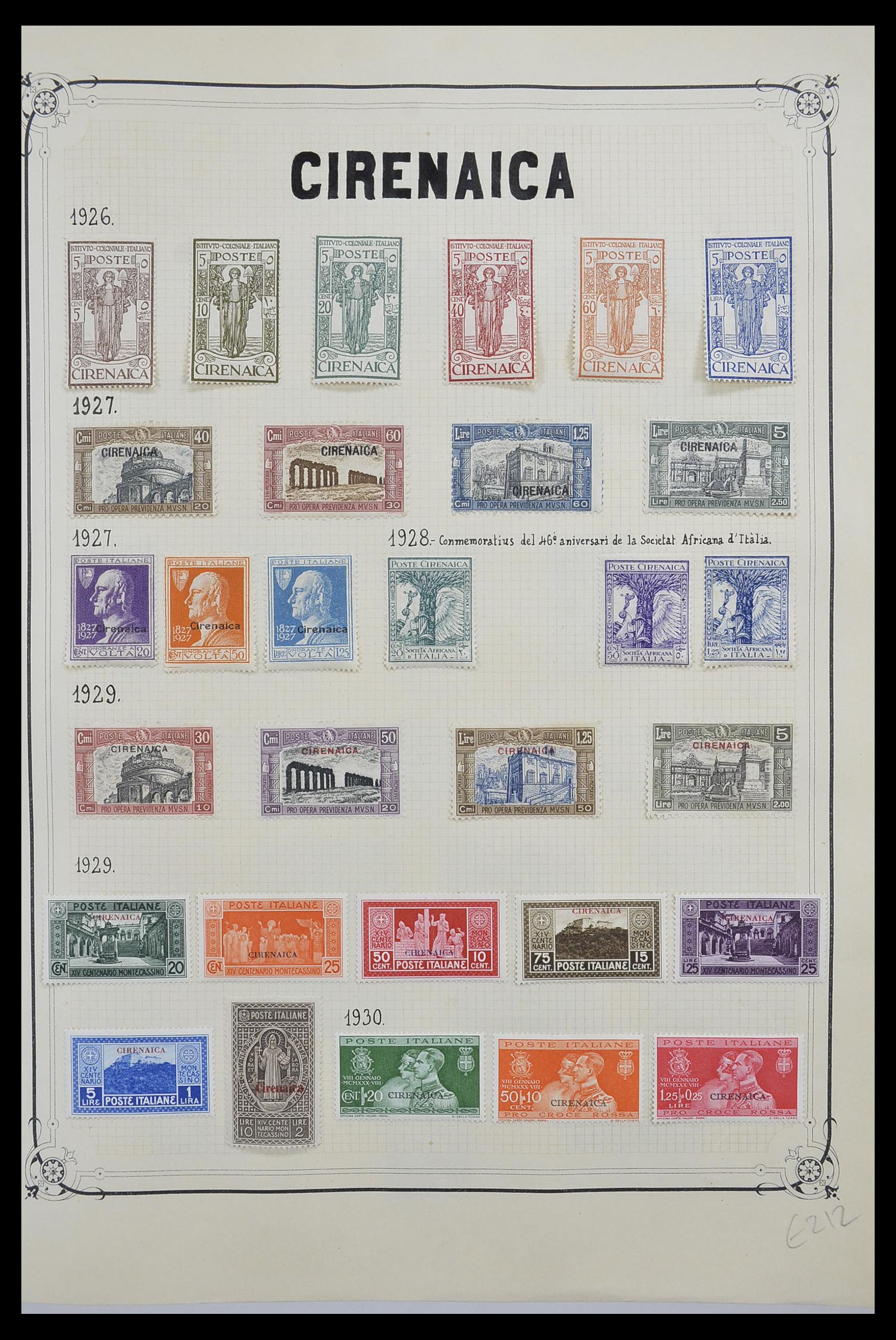 33445 007 - Postzegelverzameling 33445 Italiaanse koloniën 1893-1959.
