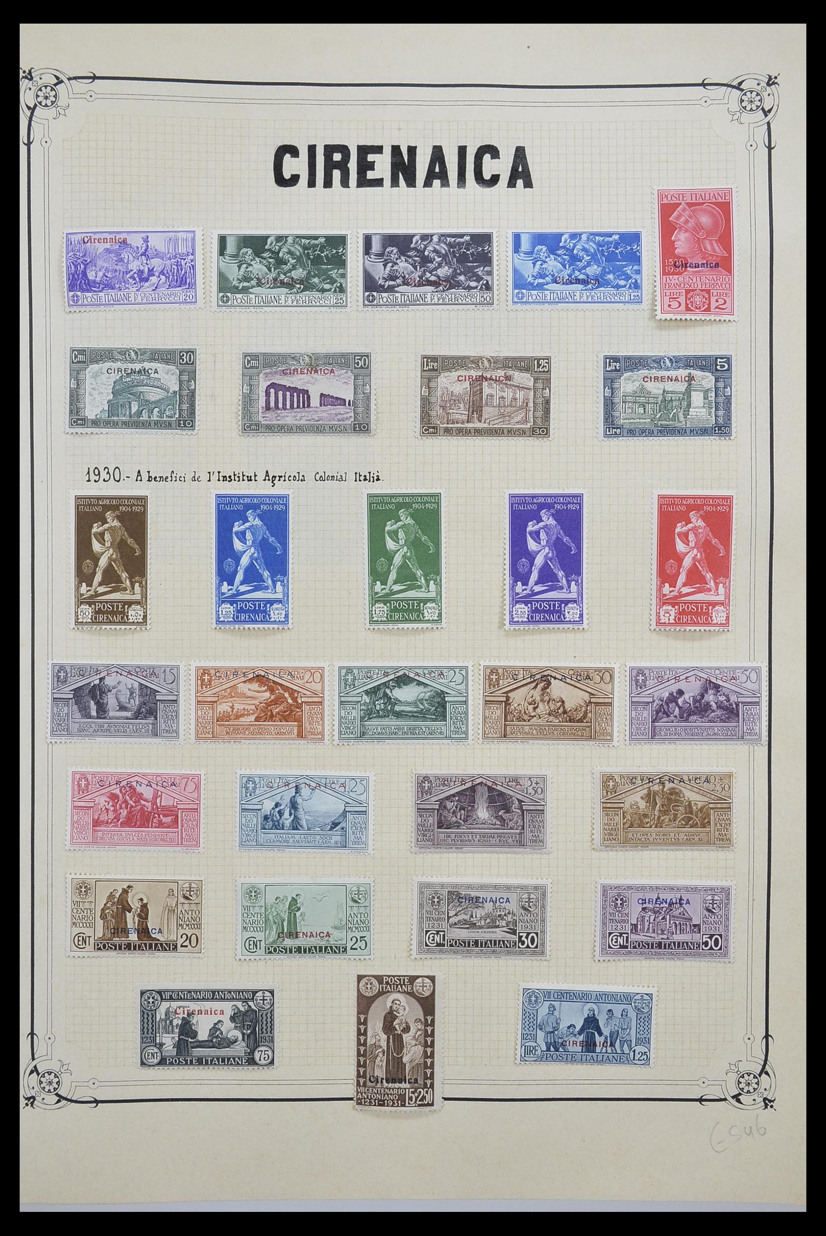 33445 008 - Postzegelverzameling 33445 Italiaanse koloniën 1893-1959.