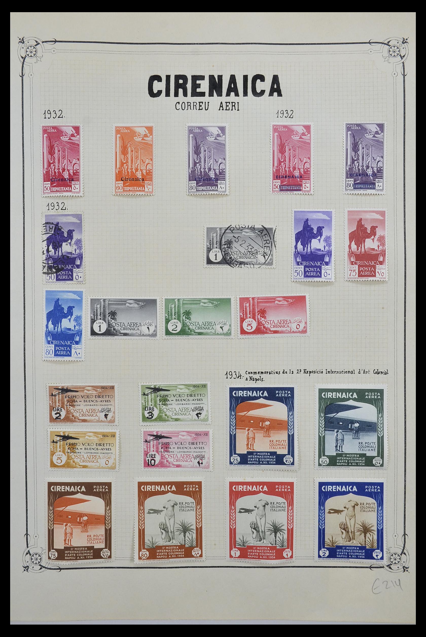 33445 010 - Postzegelverzameling 33445 Italiaanse koloniën 1893-1959.