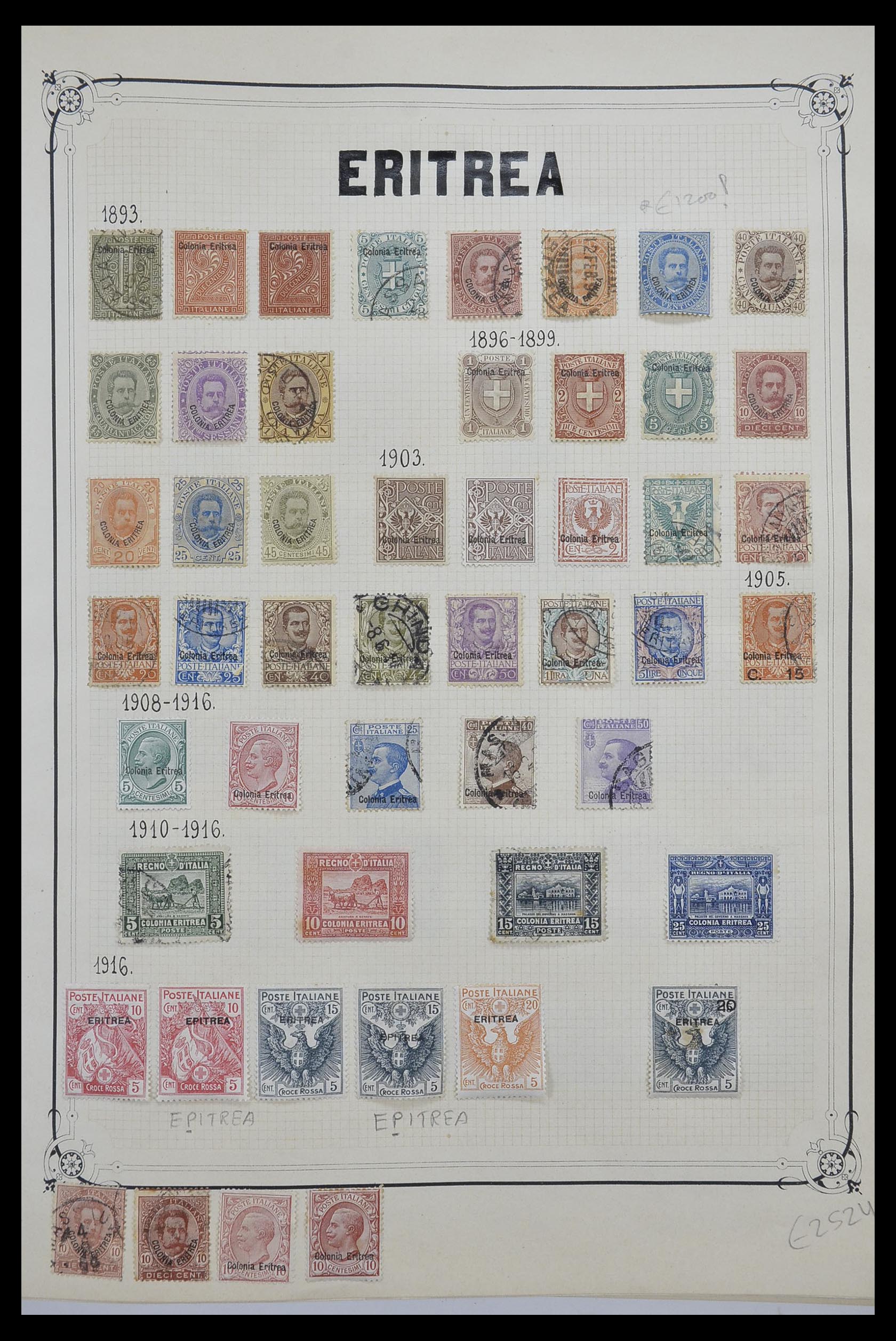 33445 012 - Postzegelverzameling 33445 Italiaanse koloniën 1893-1959.