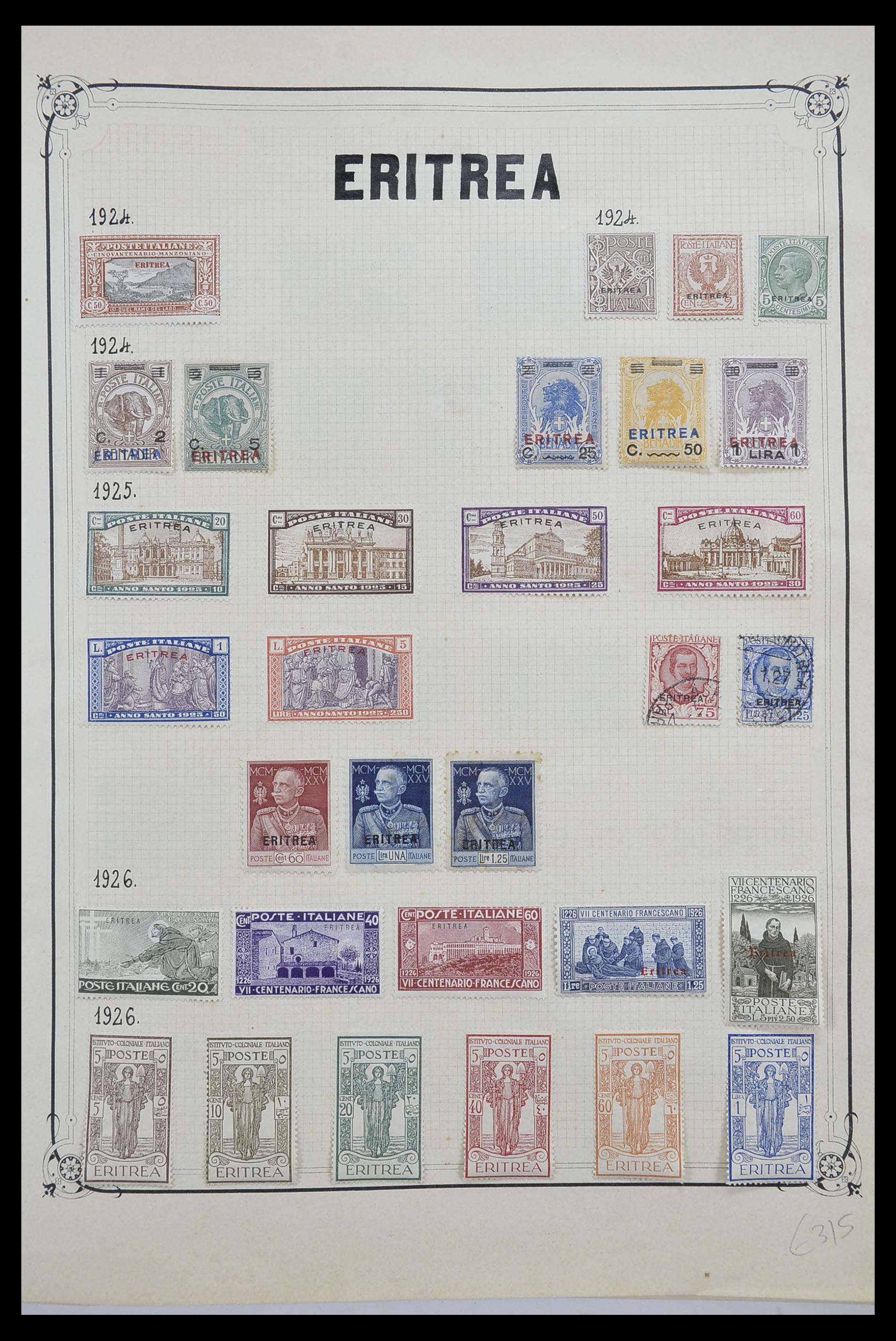 33445 014 - Postzegelverzameling 33445 Italiaanse koloniën 1893-1959.
