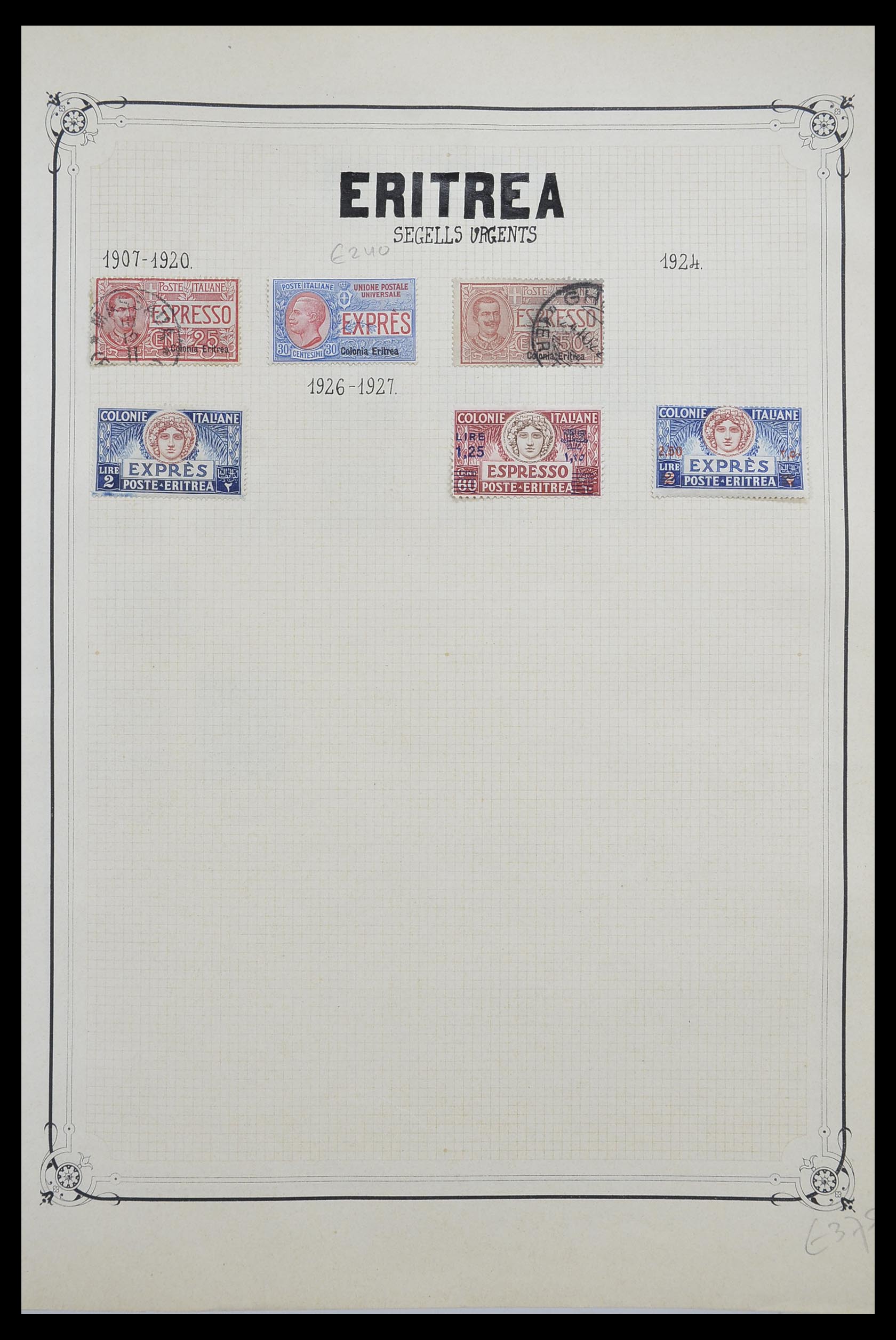 33445 020 - Postzegelverzameling 33445 Italiaanse koloniën 1893-1959.