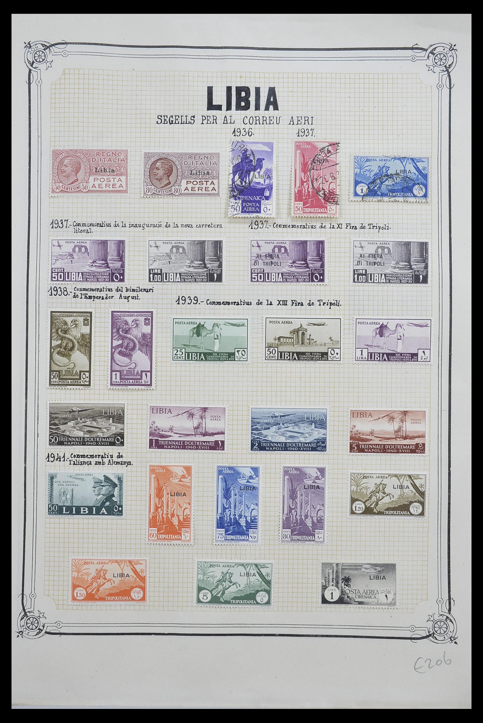33445 027 - Postzegelverzameling 33445 Italiaanse koloniën 1893-1959.