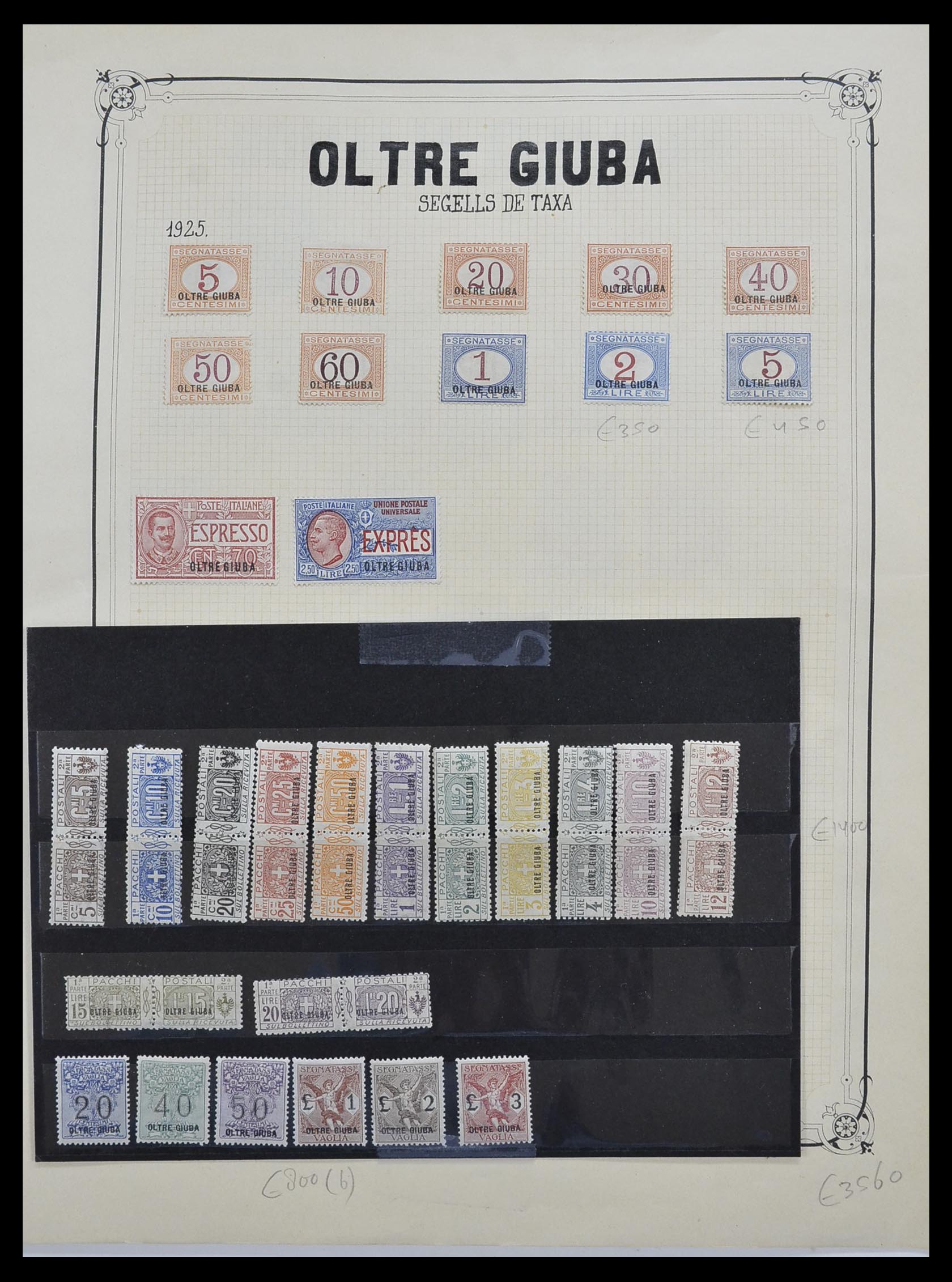 33445 033 - Postzegelverzameling 33445 Italiaanse koloniën 1893-1959.