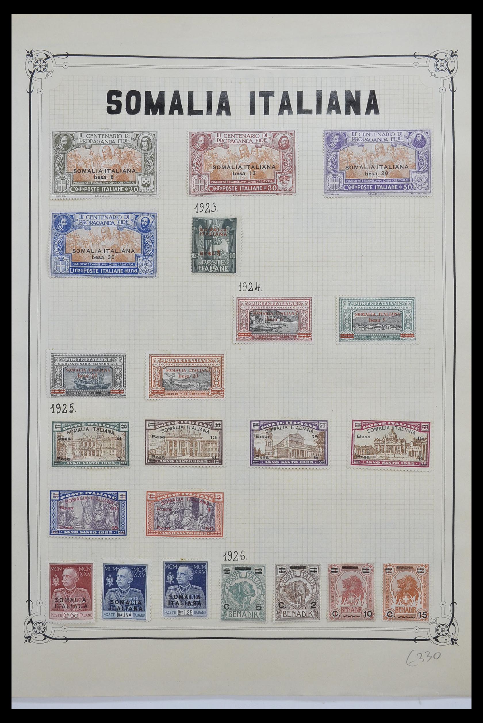 33445 035 - Stamp collection 33445 Italian colonies 1893-1959.