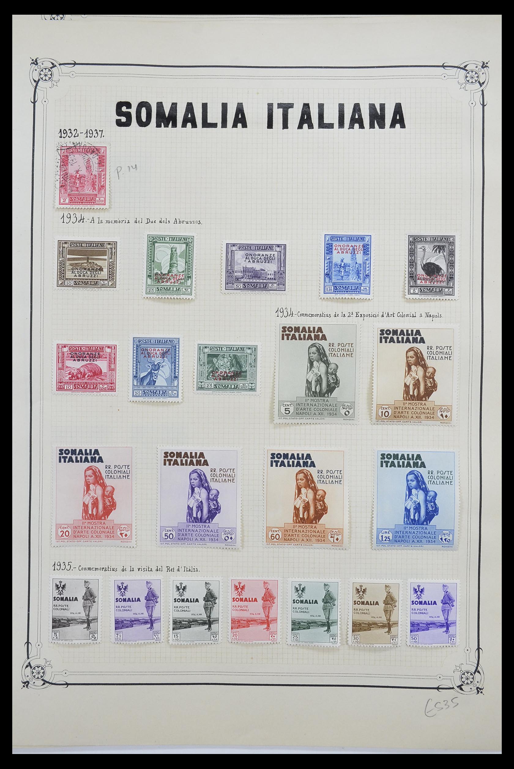 33445 039 - Postzegelverzameling 33445 Italiaanse koloniën 1893-1959.