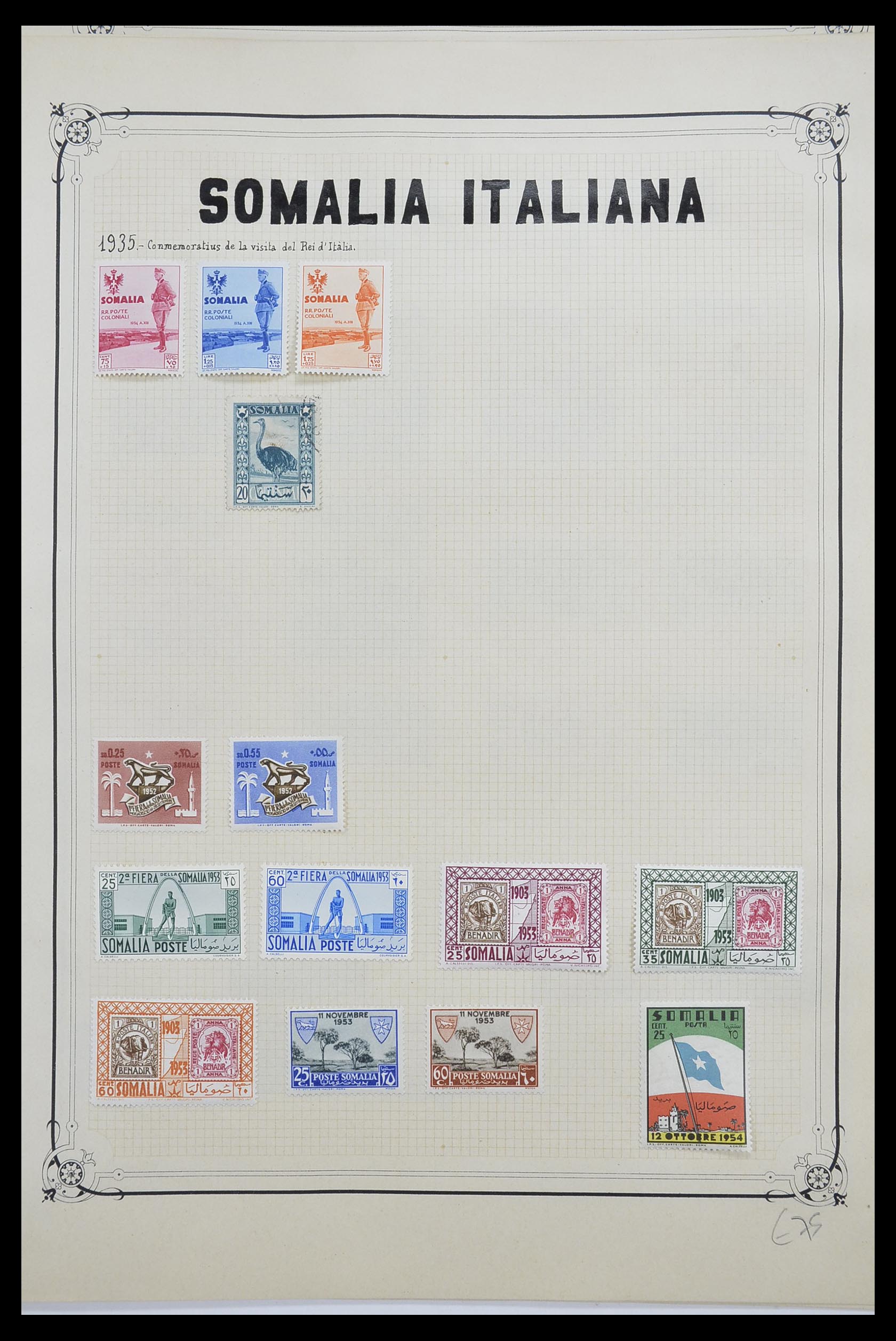 33445 040 - Postzegelverzameling 33445 Italiaanse koloniën 1893-1959.