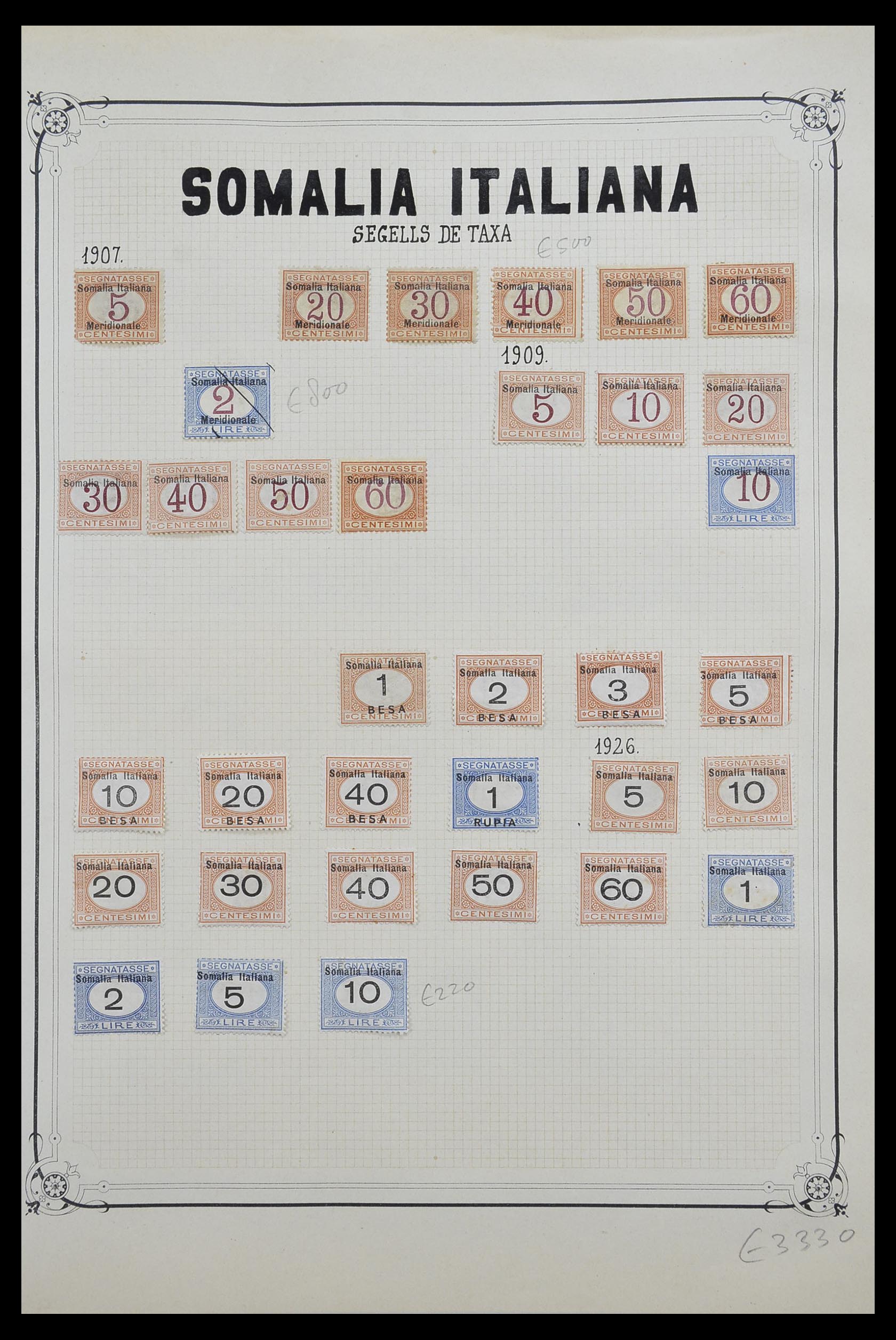 33445 044 - Stamp collection 33445 Italian colonies 1893-1959.