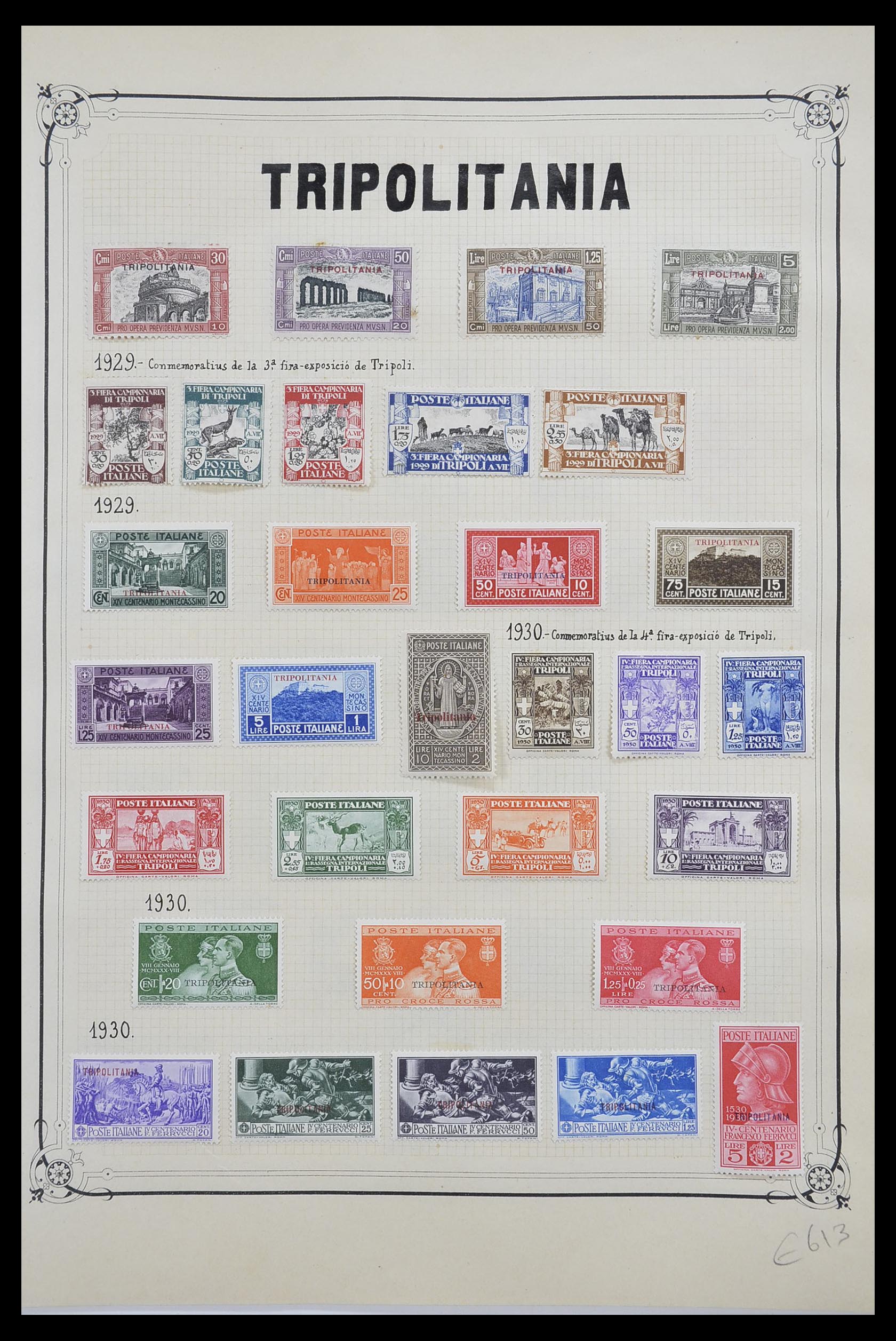 33445 050 - Postzegelverzameling 33445 Italiaanse koloniën 1893-1959.