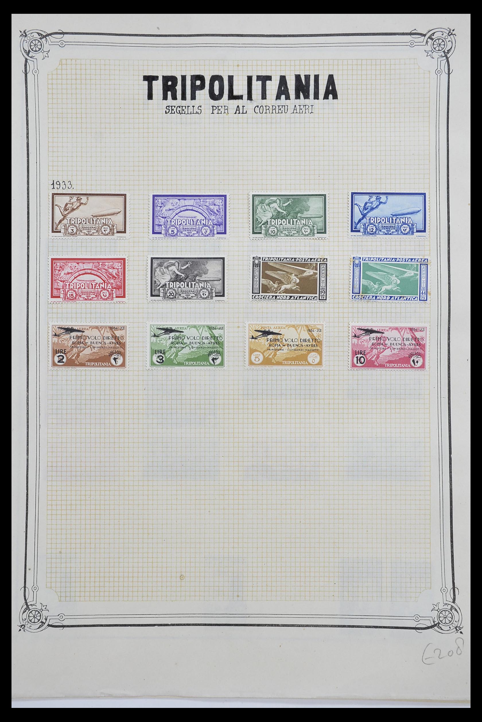 33445 055 - Postzegelverzameling 33445 Italiaanse koloniën 1893-1959.