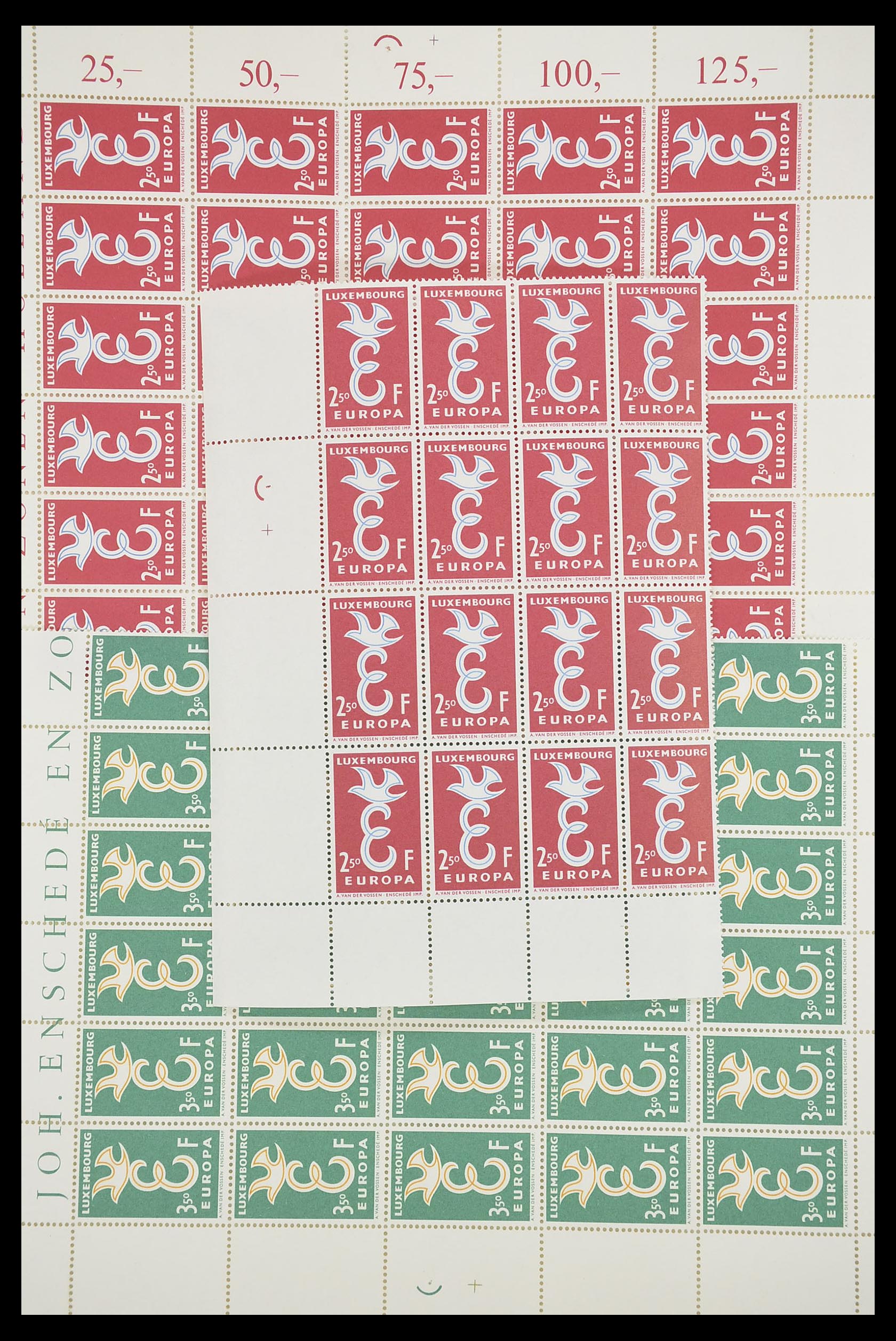 33446 014 - Postzegelverzameling 33446 Europa CEPT 1956-1961 engros.