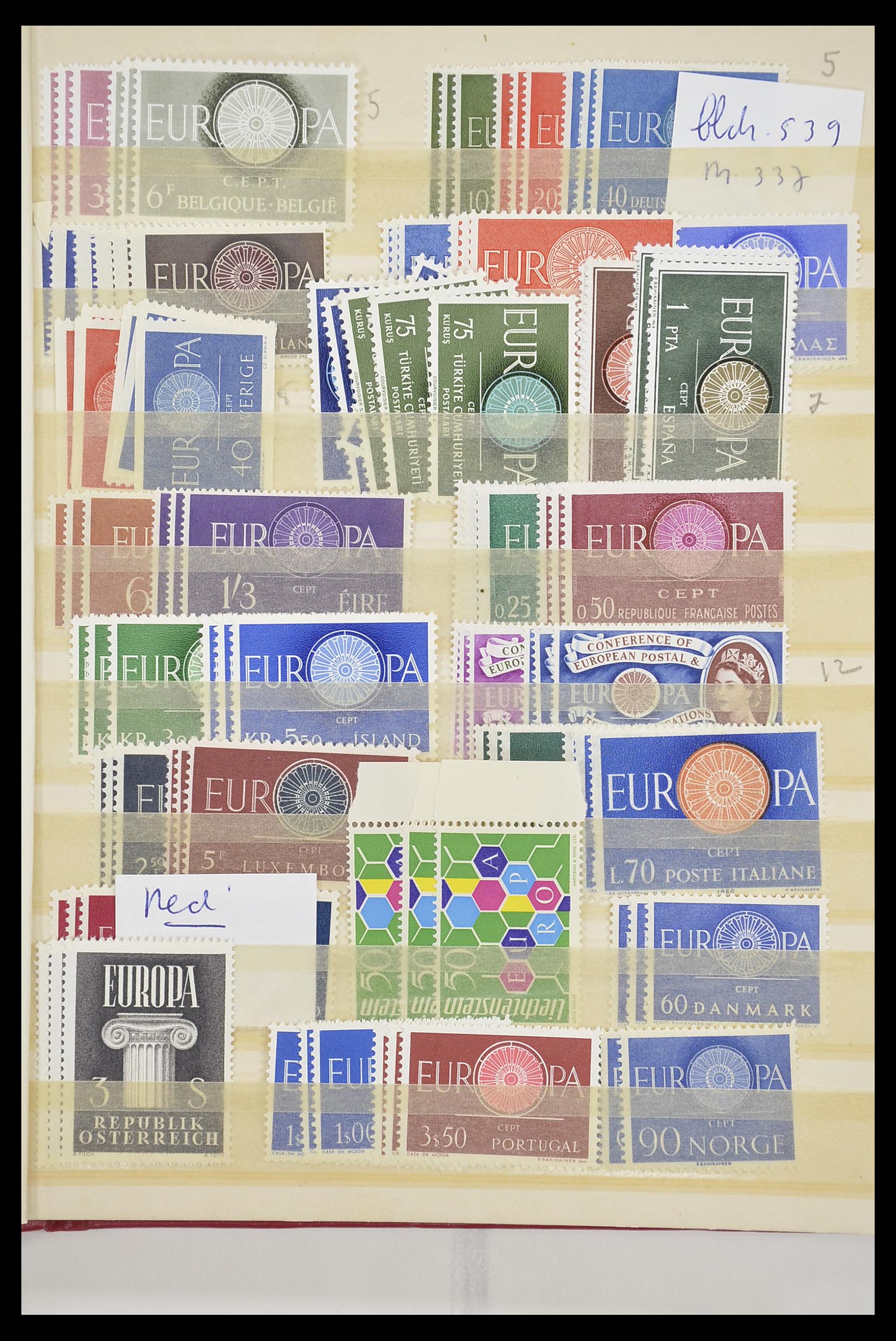33446 043 - Postzegelverzameling 33446 Europa CEPT 1956-1961 engros.