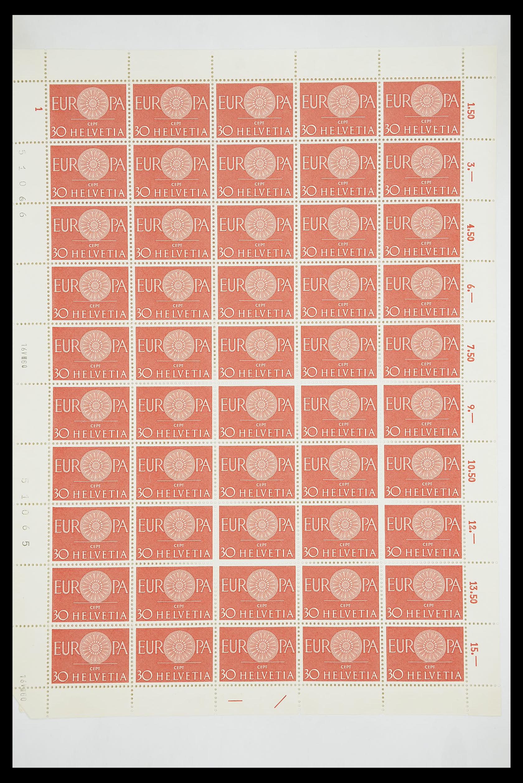 33446 069 - Postzegelverzameling 33446 Europa CEPT 1956-1961 engros.