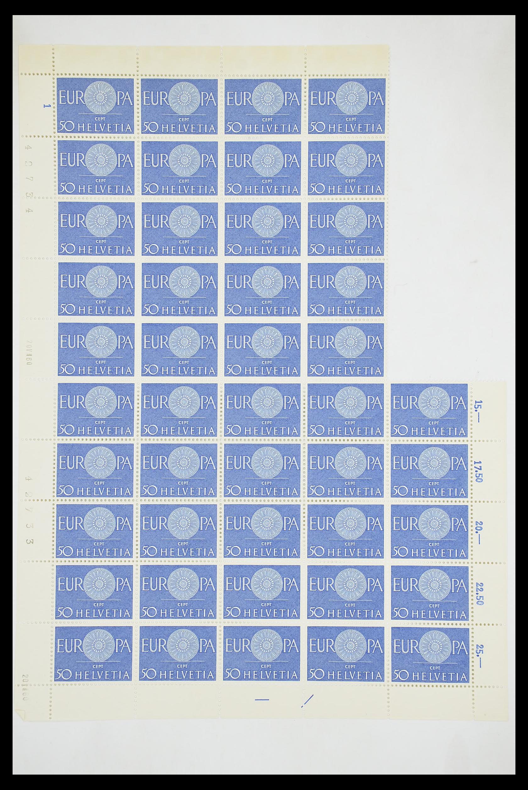 33446 070 - Postzegelverzameling 33446 Europa CEPT 1956-1961 engros.