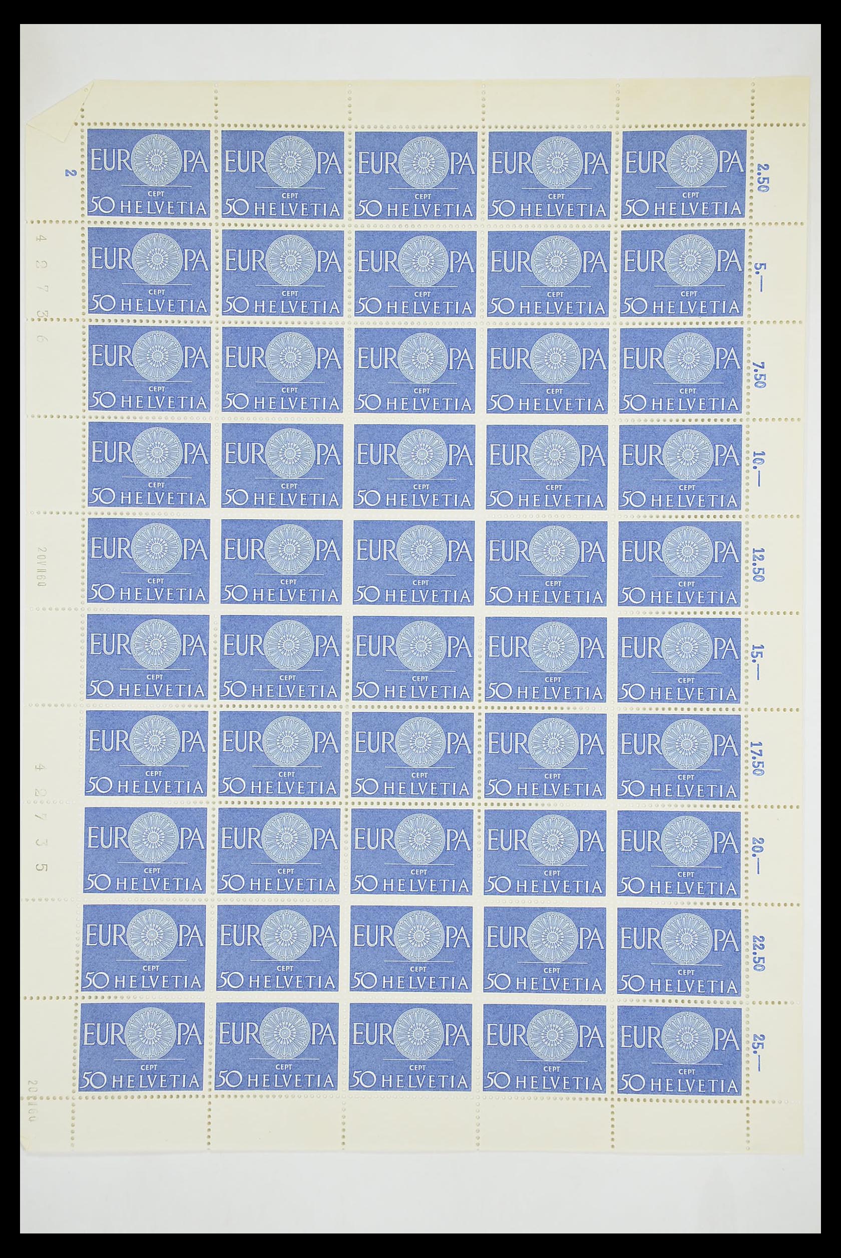33446 071 - Postzegelverzameling 33446 Europa CEPT 1956-1961 engros.