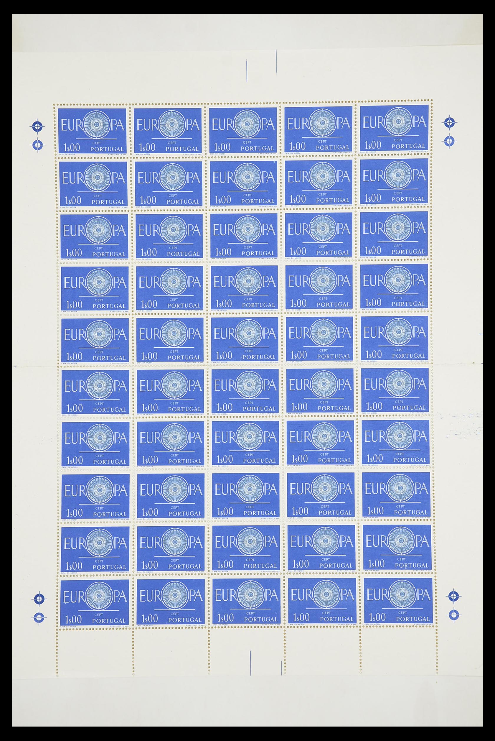 33446 073 - Postzegelverzameling 33446 Europa CEPT 1956-1961 engros.