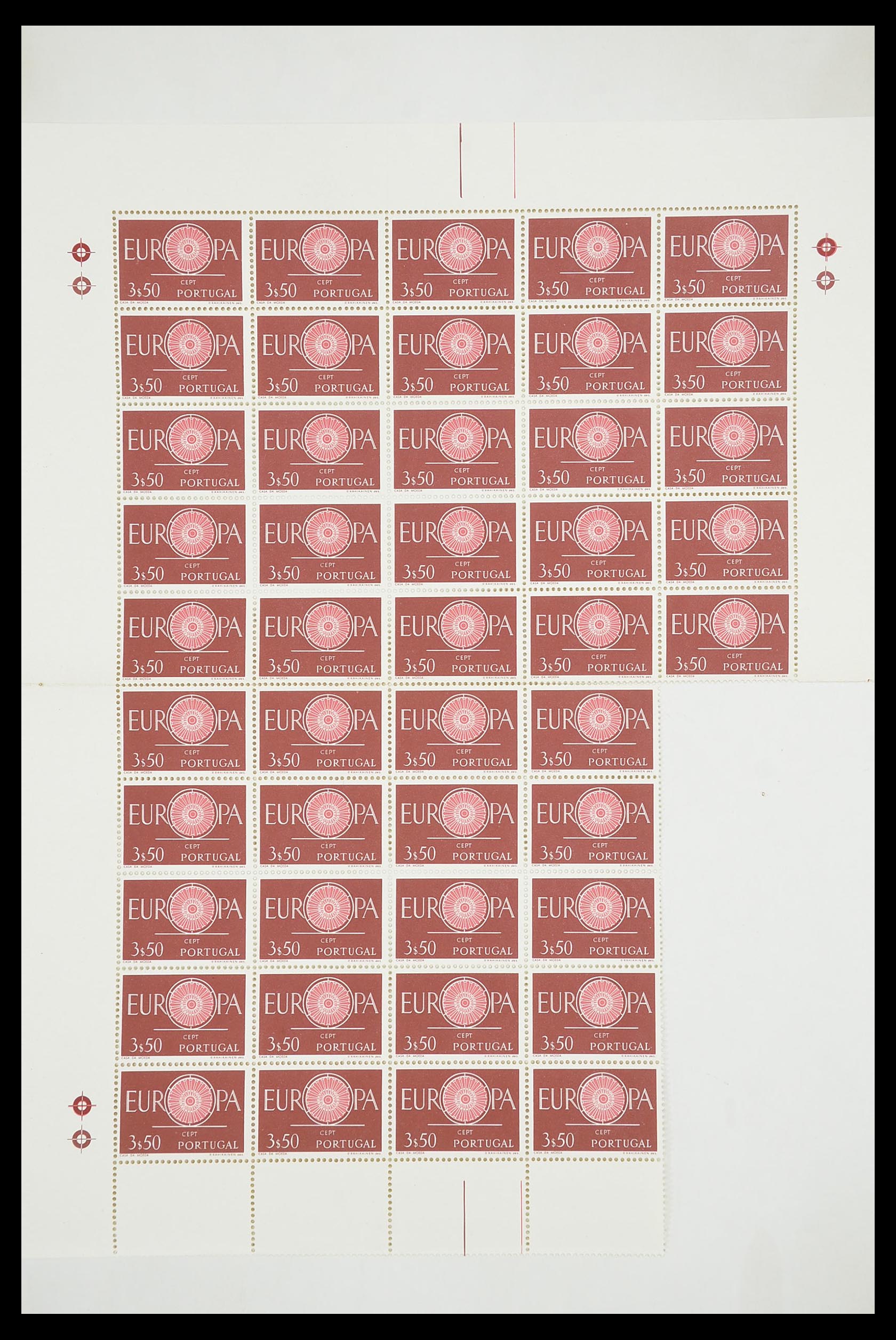 33446 074 - Postzegelverzameling 33446 Europa CEPT 1956-1961 engros.