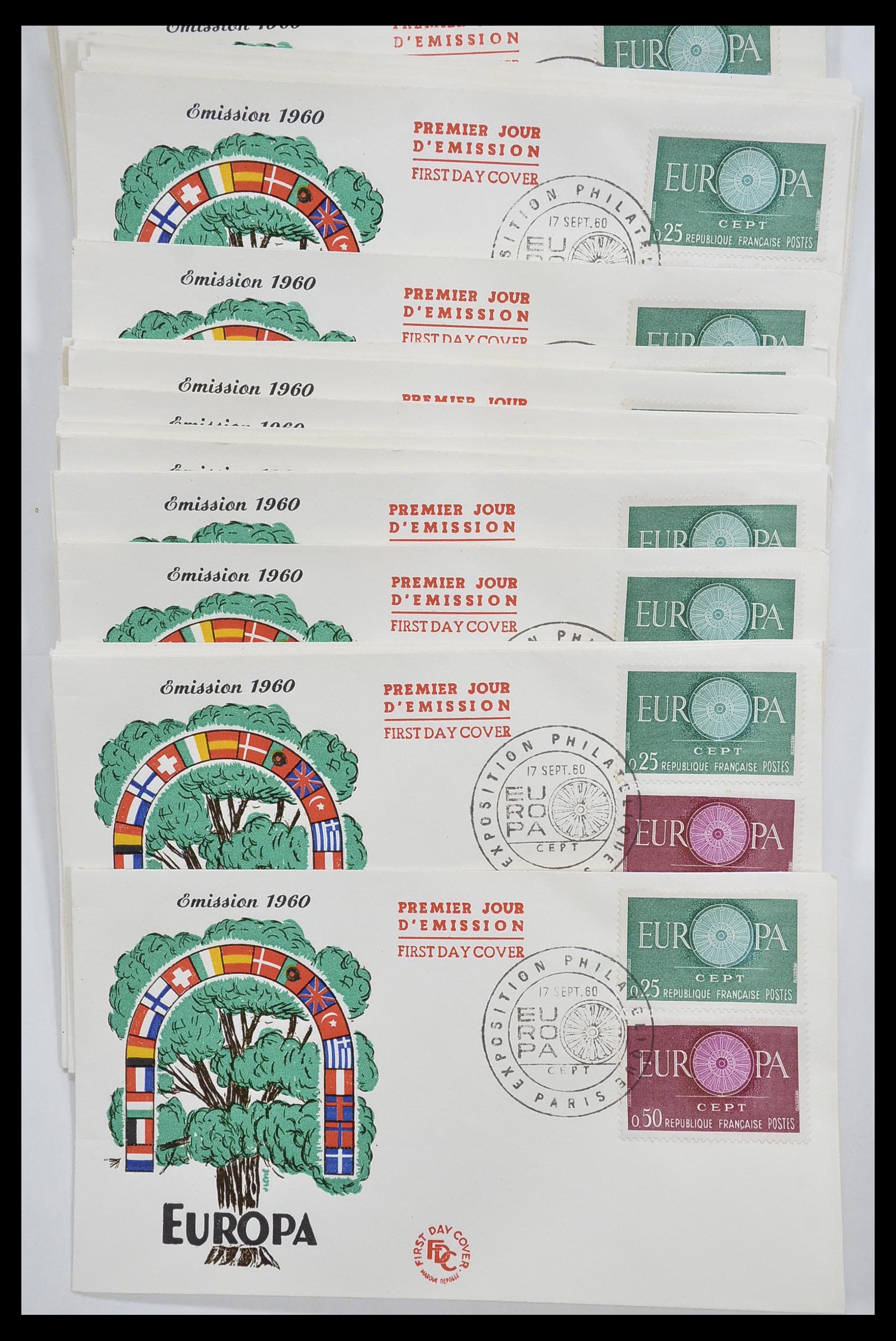 33446 282 - Postzegelverzameling 33446 Europa CEPT 1956-1961 engros.