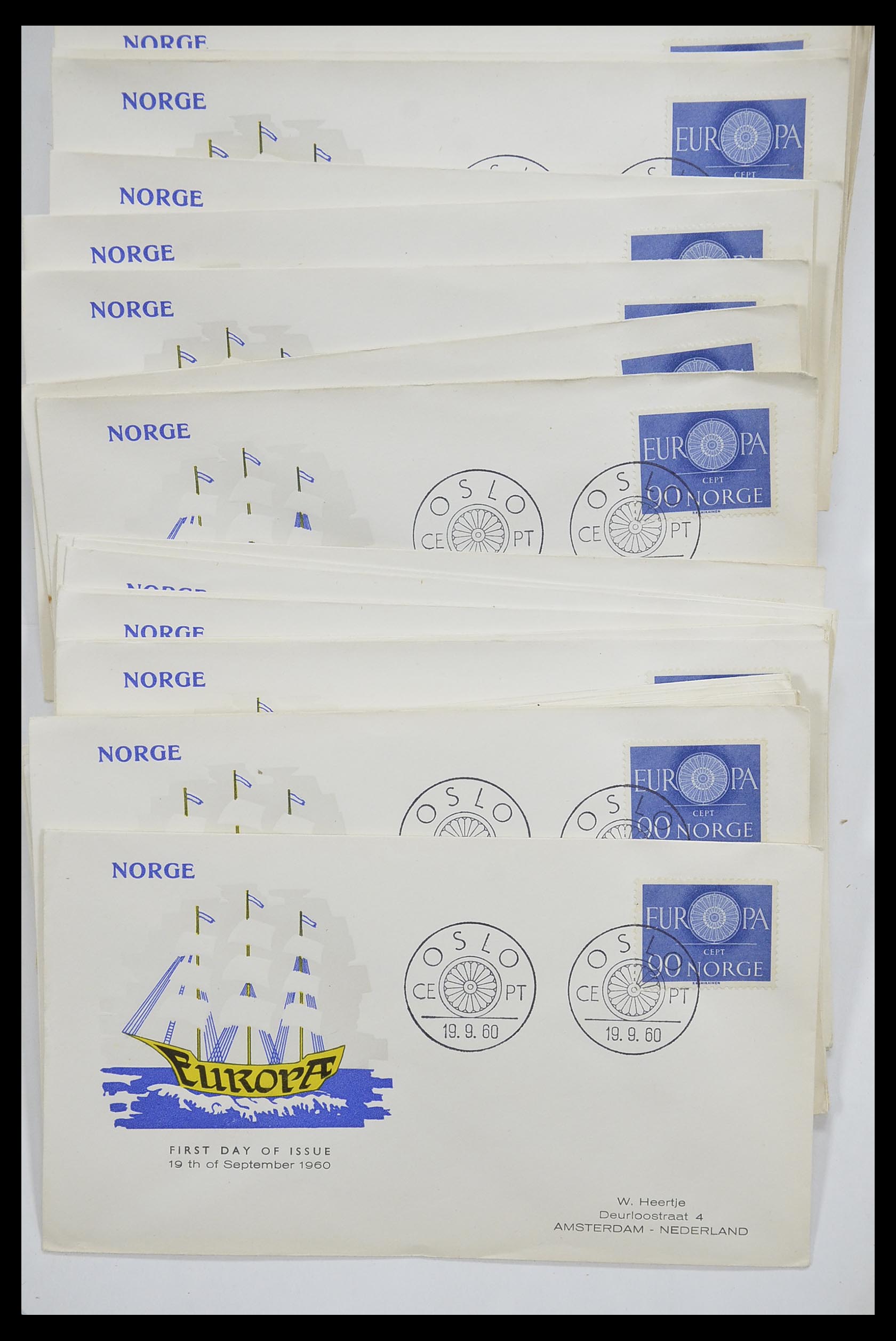 33446 287 - Postzegelverzameling 33446 Europa CEPT 1956-1961 engros.
