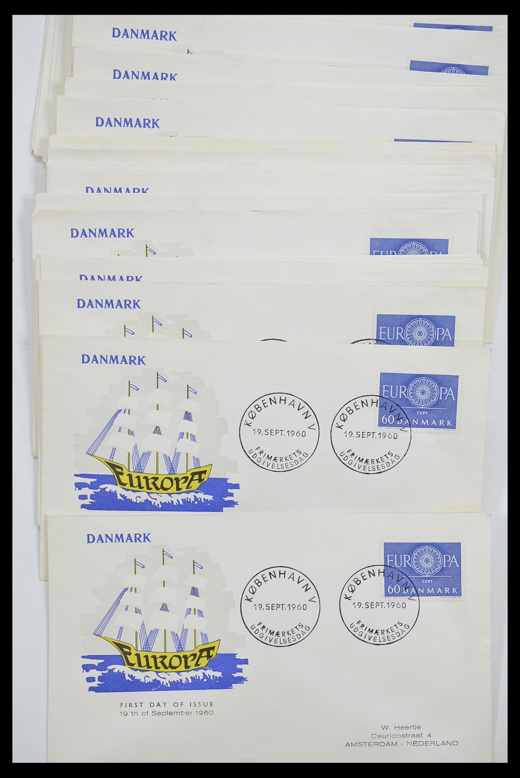 33446 296 - Postzegelverzameling 33446 Europa CEPT 1956-1961 engros.