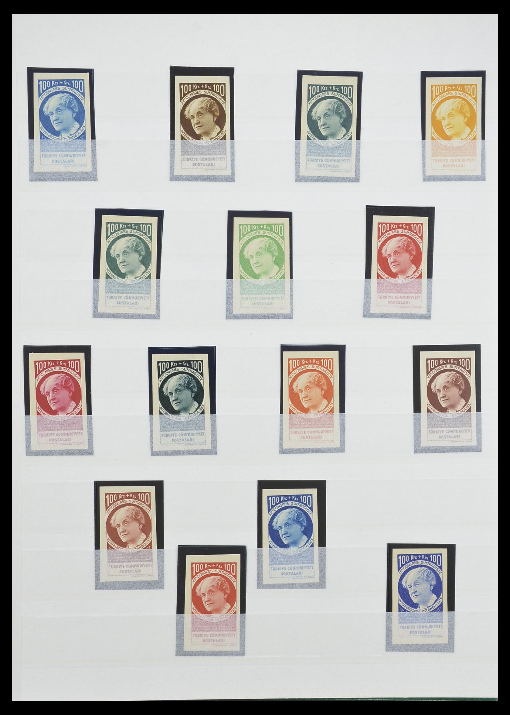 33447 010 - Stamp collection 33447 World key stamps 1900-1955.