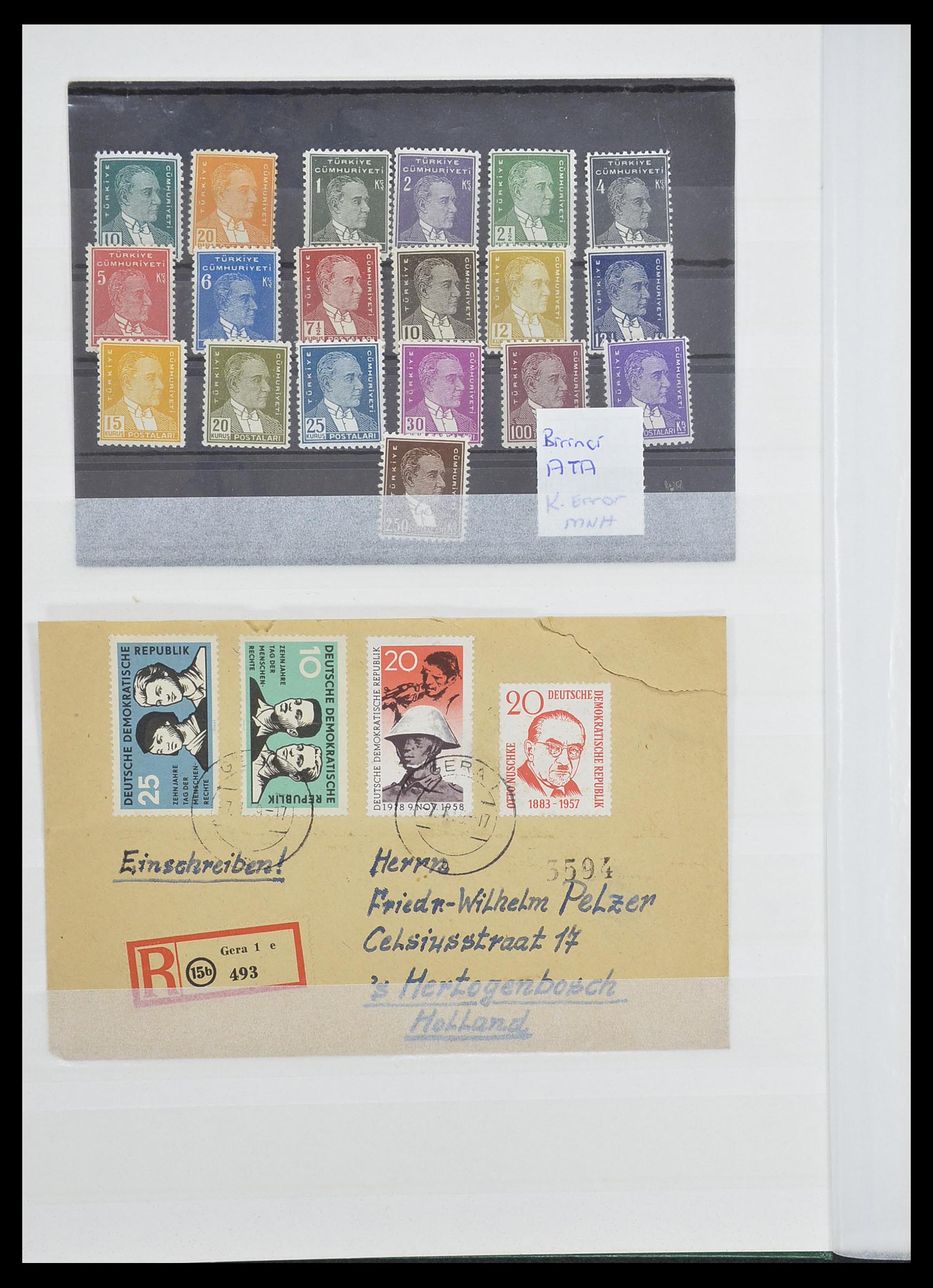33447 014 - Stamp collection 33447 World key stamps 1900-1955.