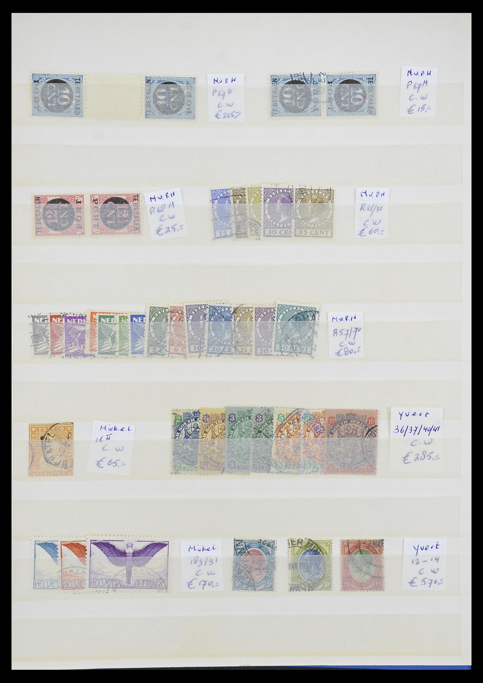 33447 021 - Stamp collection 33447 World key stamps 1900-1955.