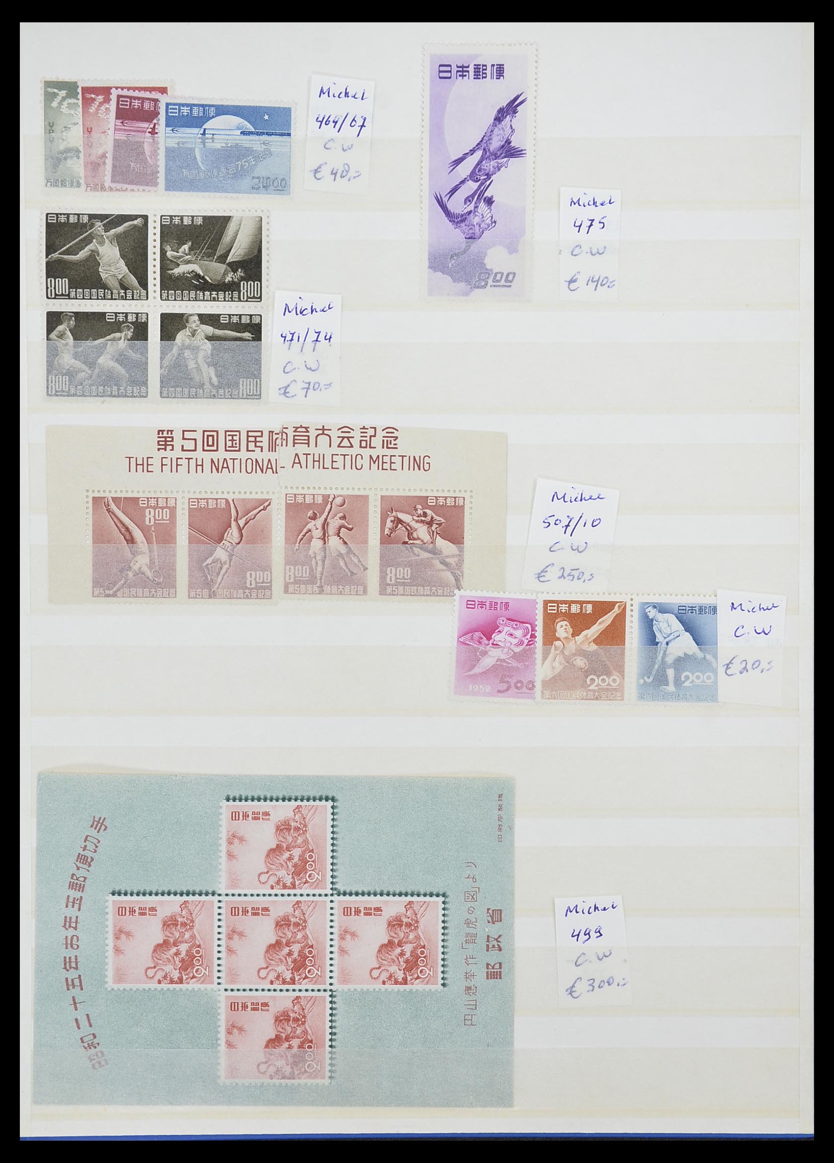 33447 024 - Stamp collection 33447 World key stamps 1900-1955.