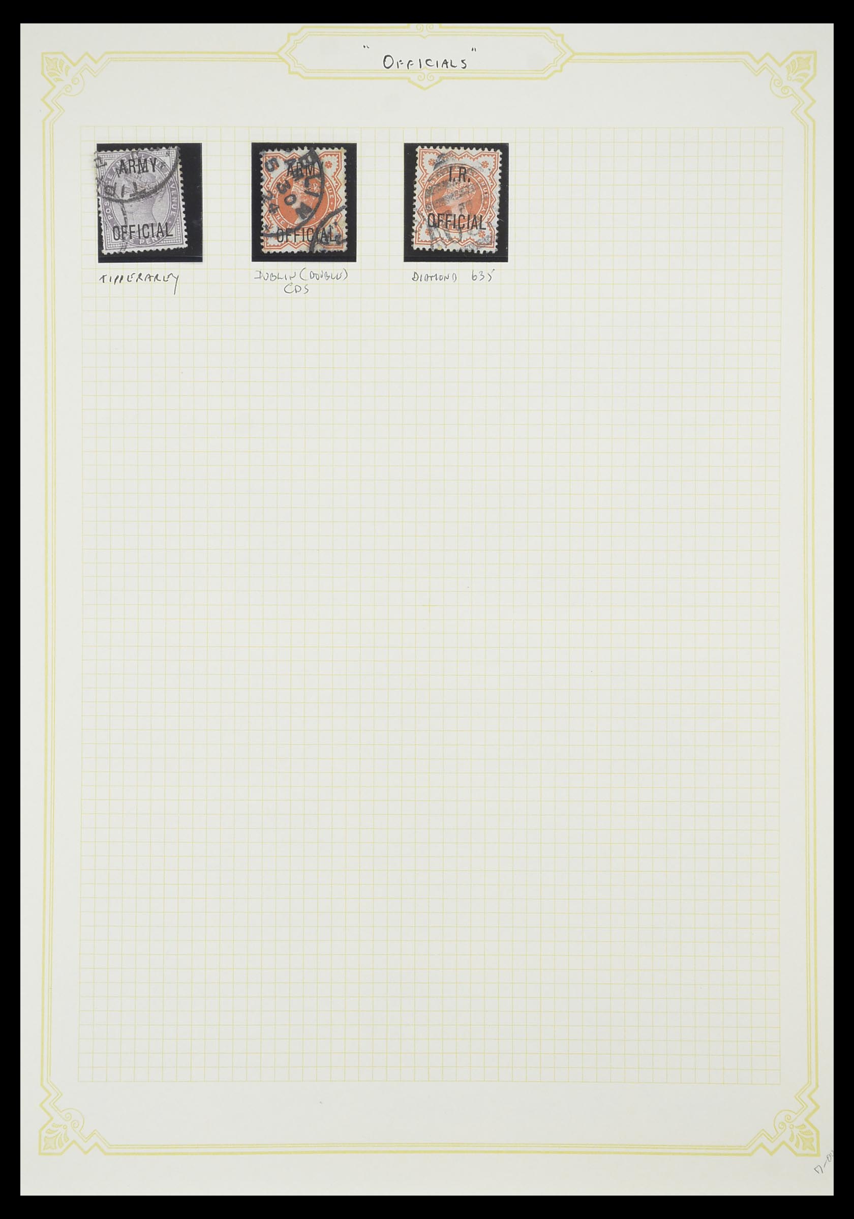 33448 005 - Postzegelverzameling 33448 Engeland gebruikt in Ierland 1855-19110.