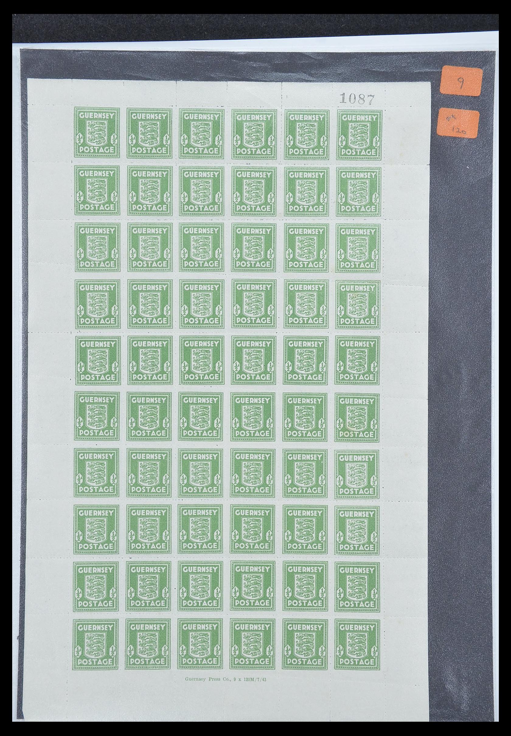 33449 004 - Postzegelverzameling 33449 Duitse bezetting Kanaaleilanden 1941-1943.