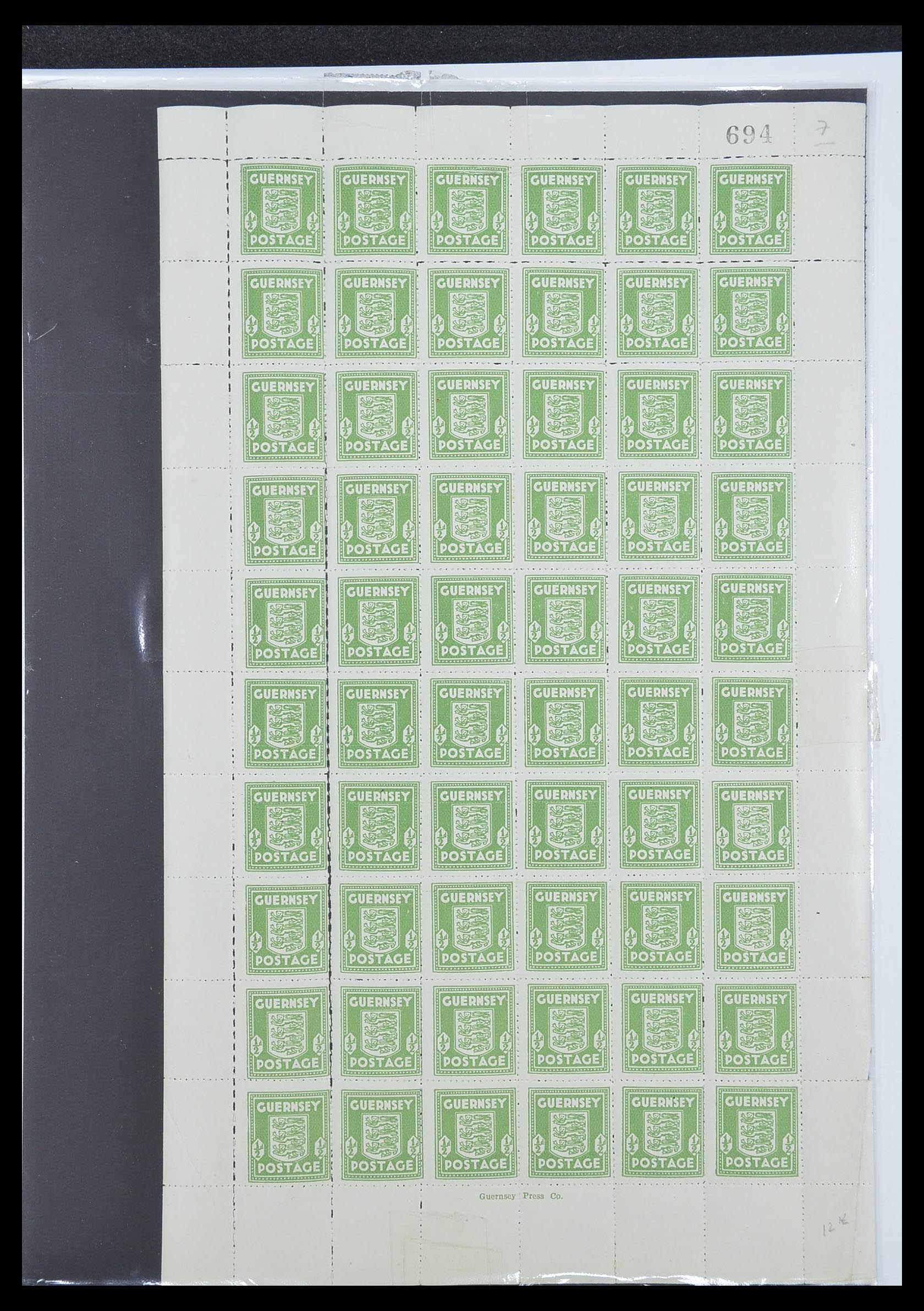 33449 005 - Postzegelverzameling 33449 Duitse bezetting Kanaaleilanden 1941-1943.