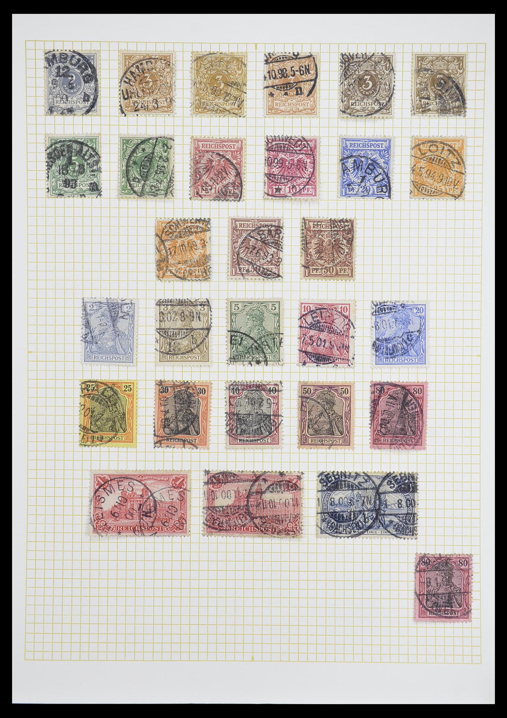 33451 004 - Postzegelverzameling 33451 Europese landen 1850-1990.