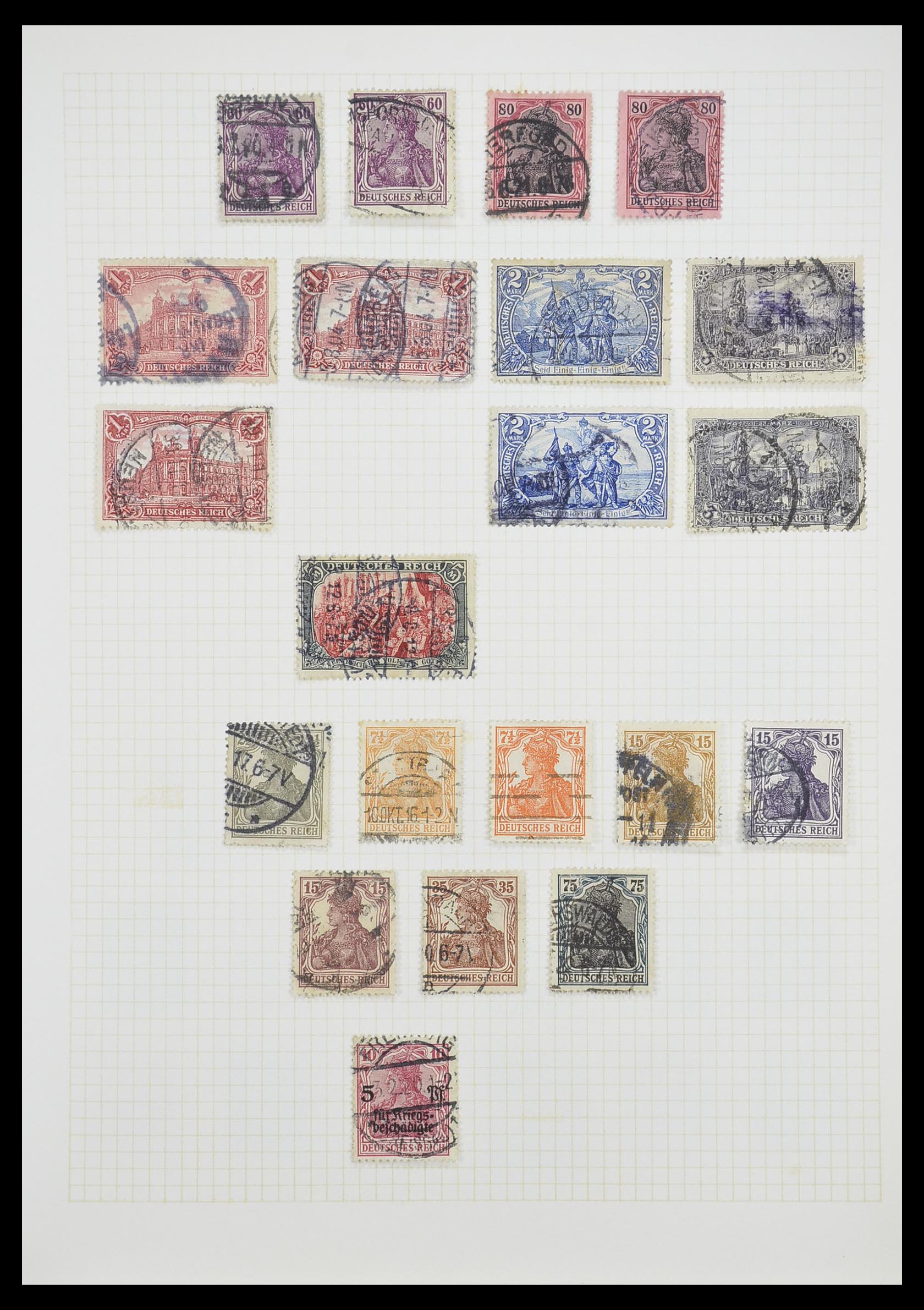 33451 008 - Postzegelverzameling 33451 Europese landen 1850-1990.