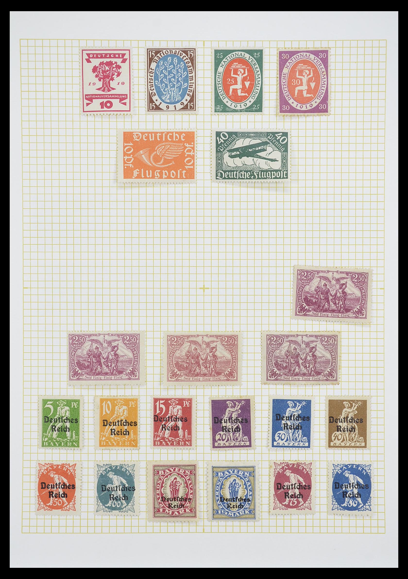 33451 009 - Postzegelverzameling 33451 Europese landen 1850-1990.