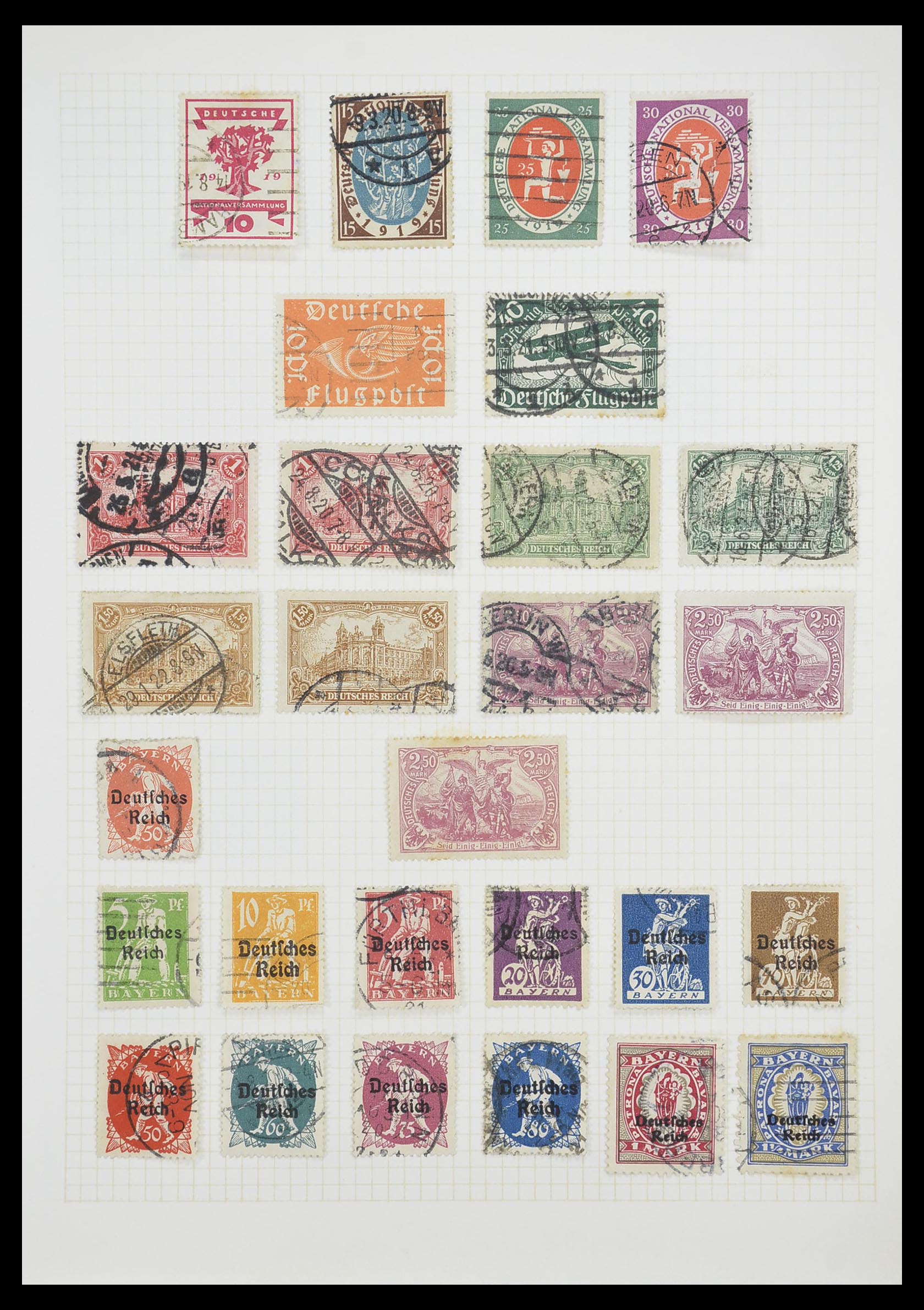 33451 010 - Postzegelverzameling 33451 Europese landen 1850-1990.