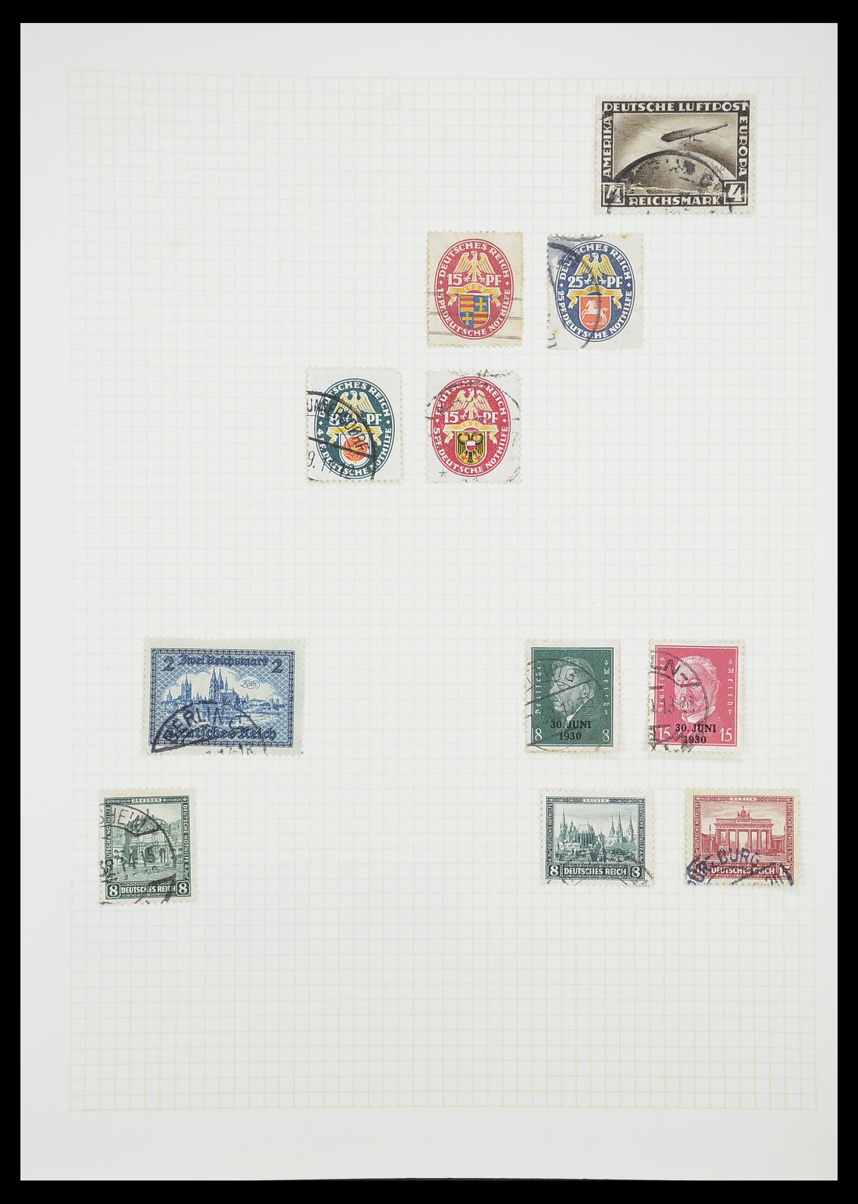 33451 034 - Postzegelverzameling 33451 Europese landen 1850-1990.